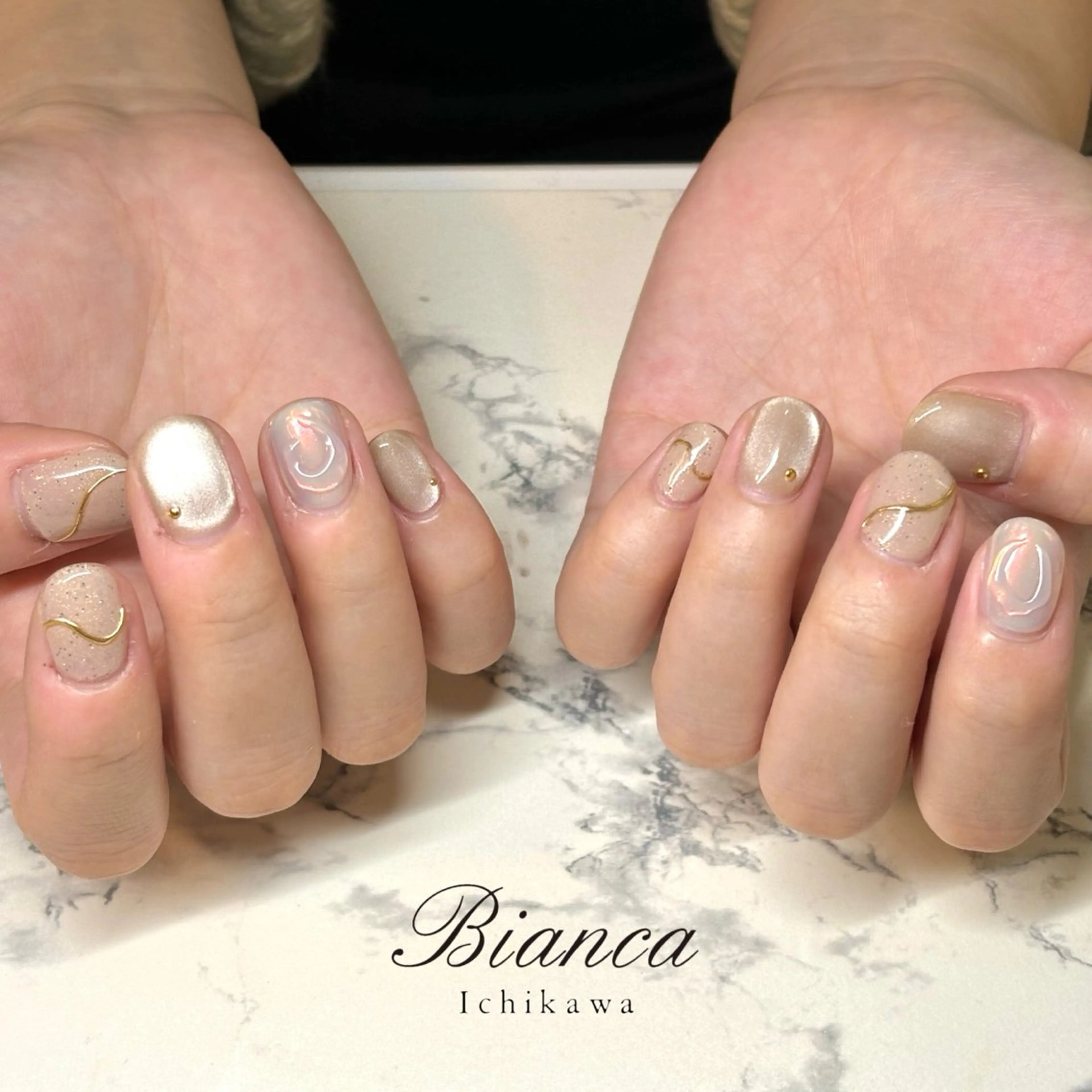 ネイル ハンドネイル 🕊️Bianca 児玉🕊️のネイルデザイン