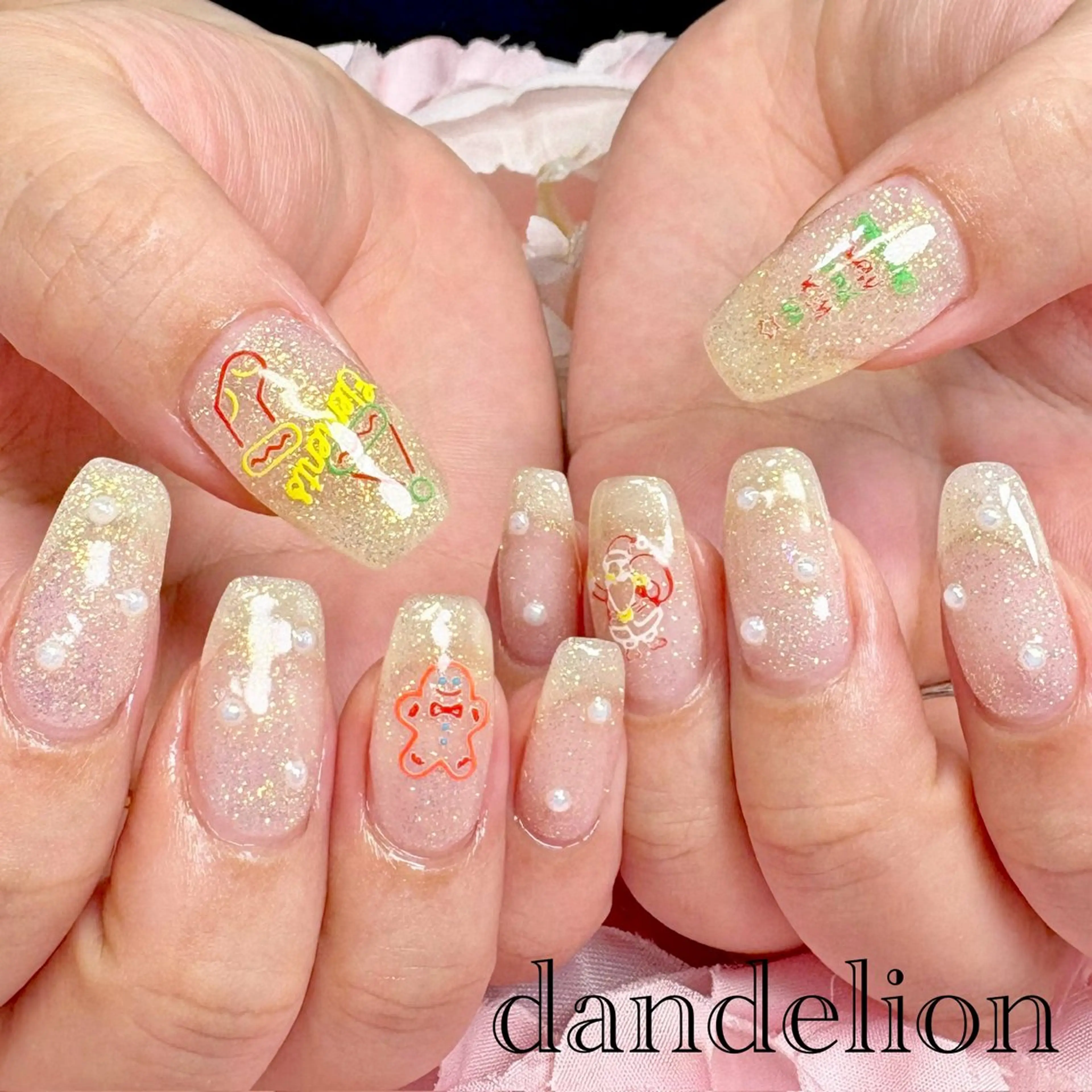 ネイル ハンドネイル ハンドケア dandelion ダンデライオンのネイルデザイン