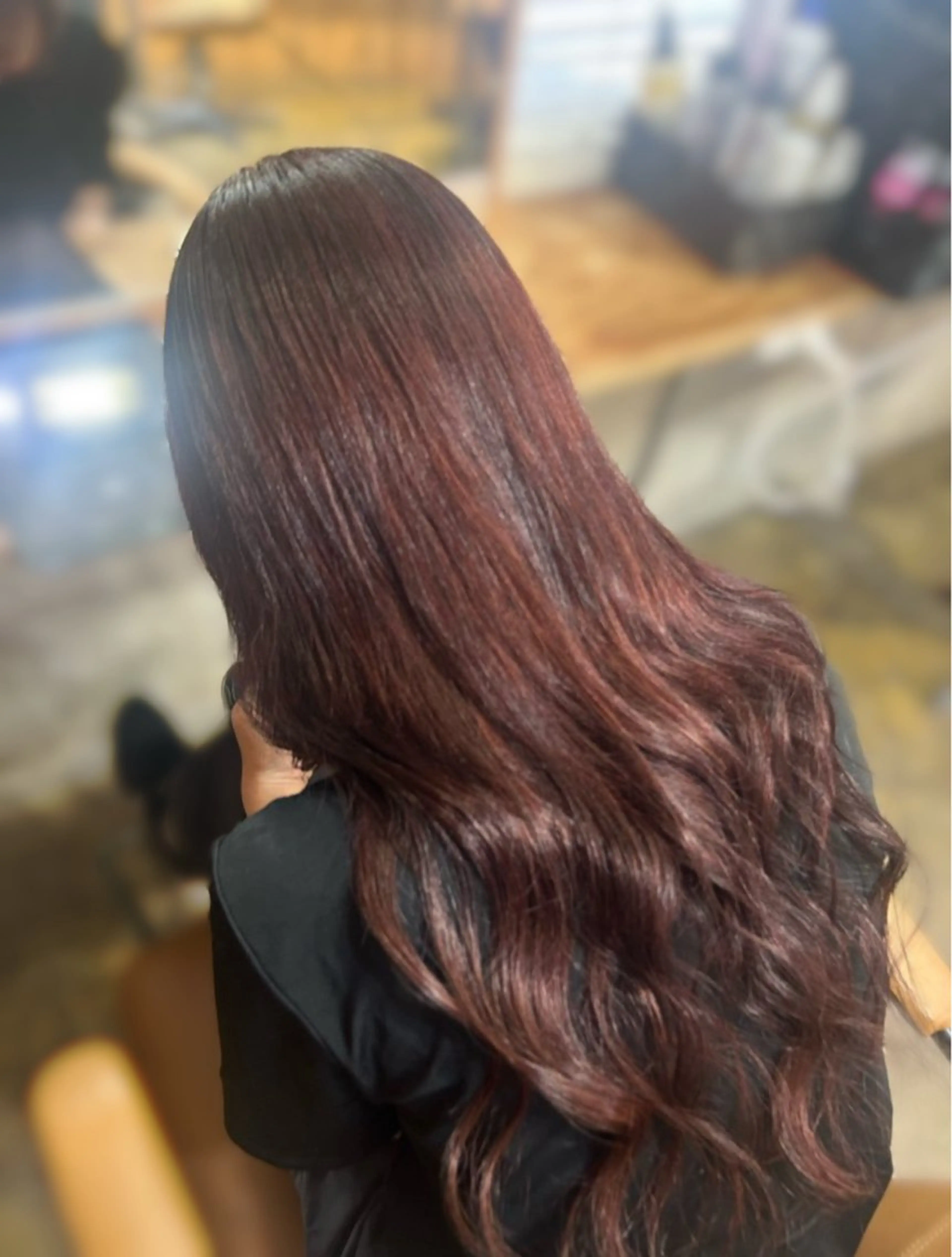 ロング ヘアカラー トリートメント オオニシ オト🐹のヘアスタイル