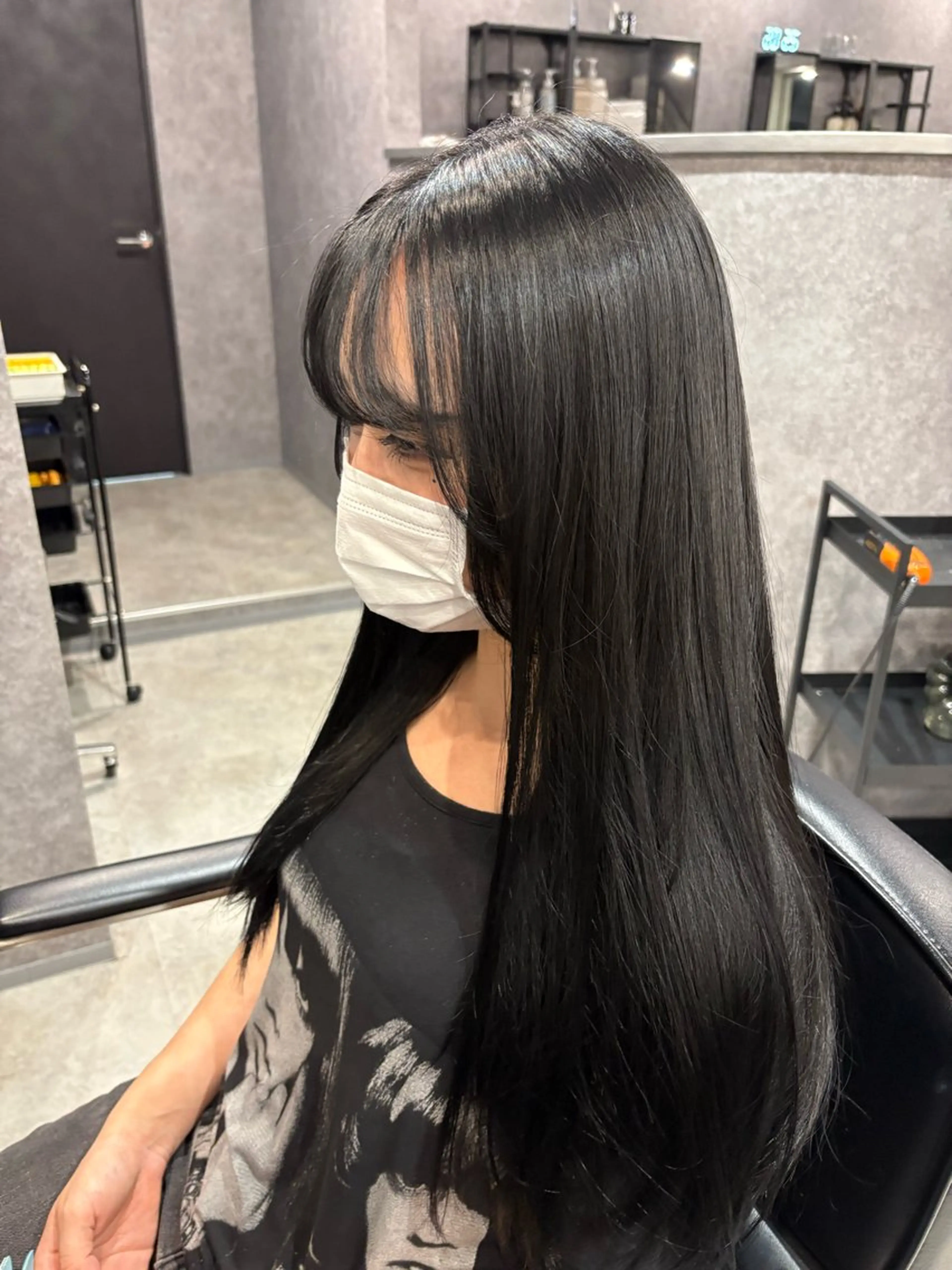 ロング ヘアカラー トリートメント ink mocaのヘアスタイル