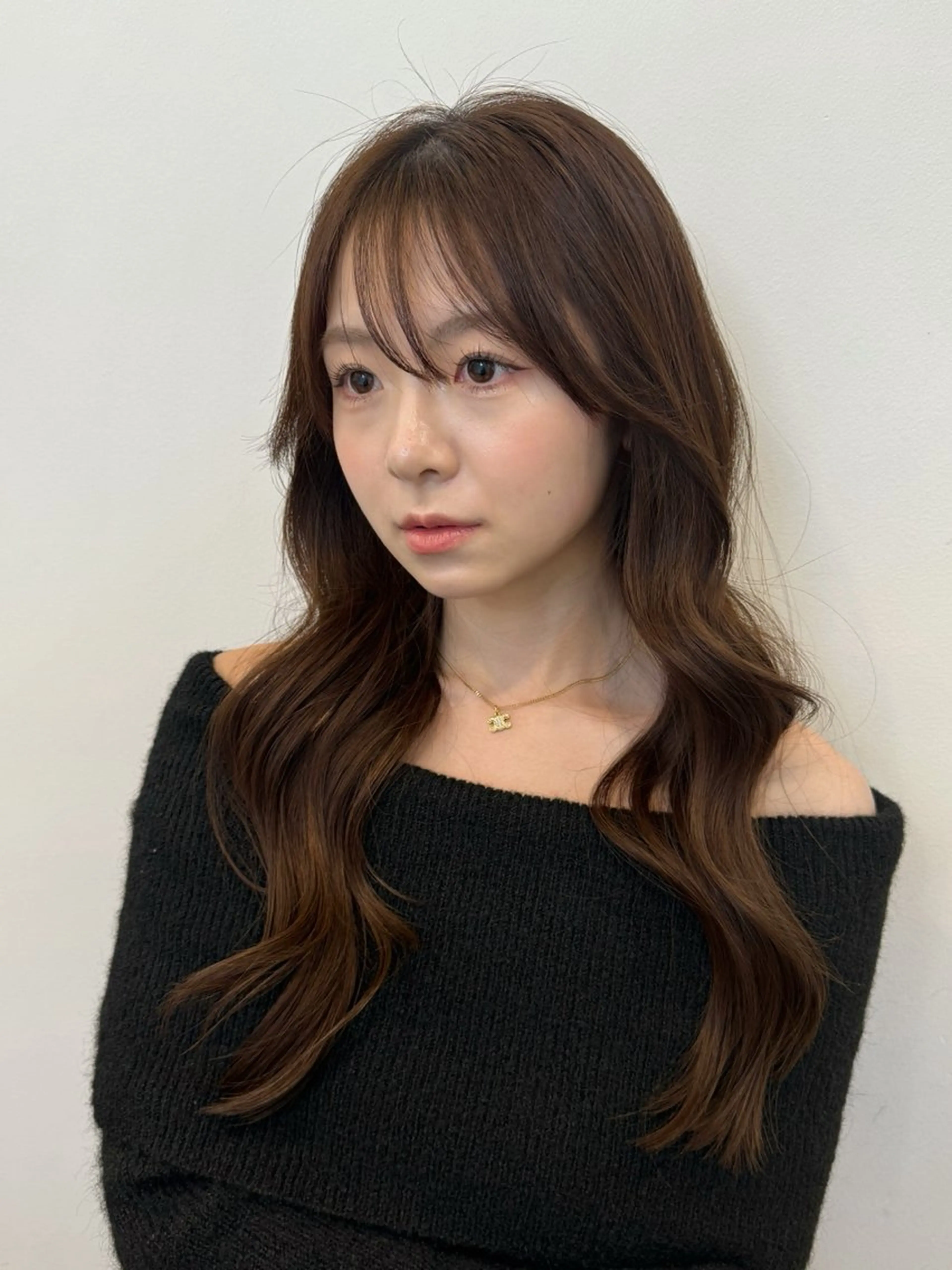 ロング rioカット無料縮毛 矯正♡韓国レイヤーのヘアスタイル