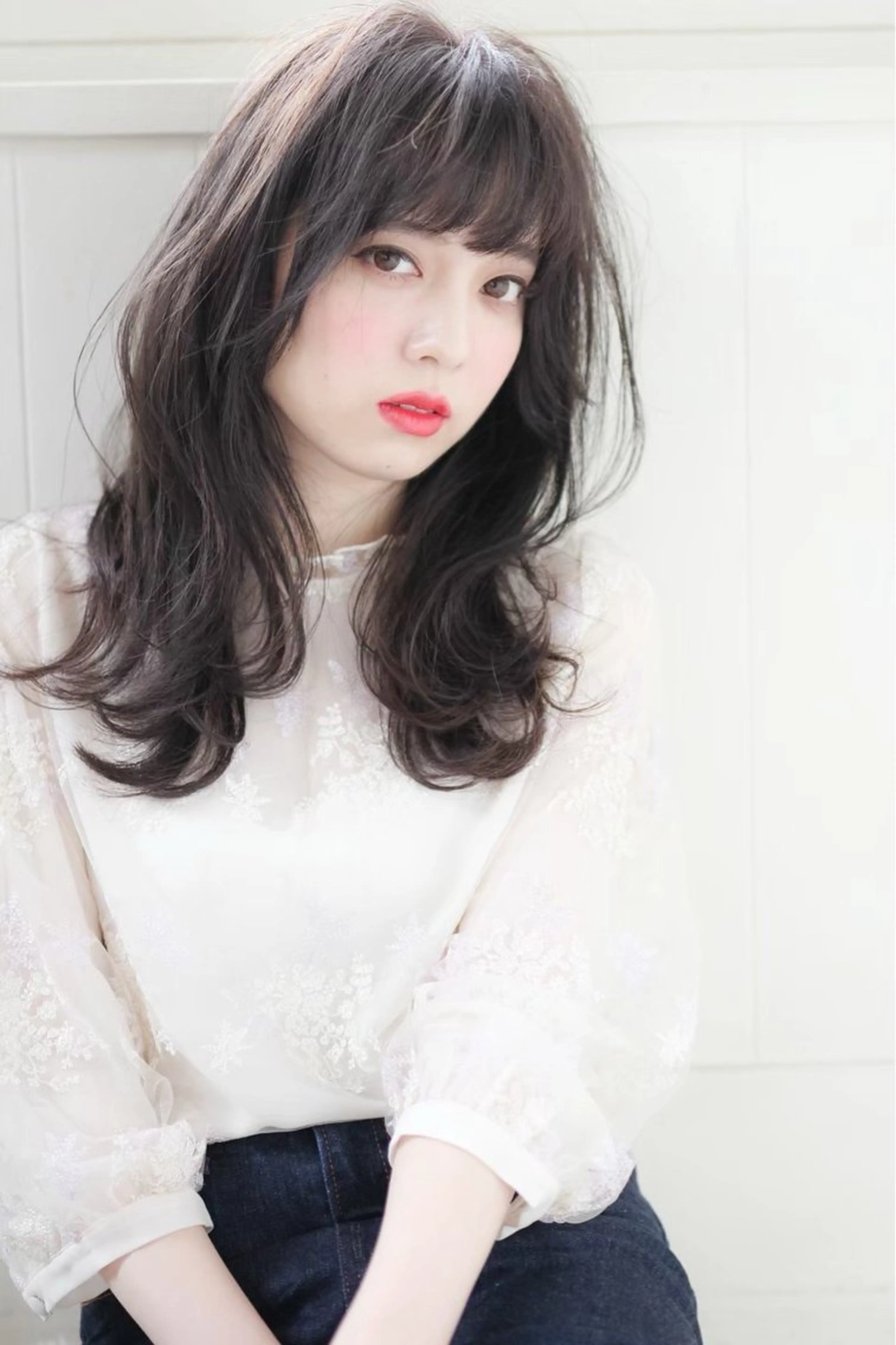 セミロング カット 🍀似合わせcut/ 艶カラー/やの🪽のヘアスタイル