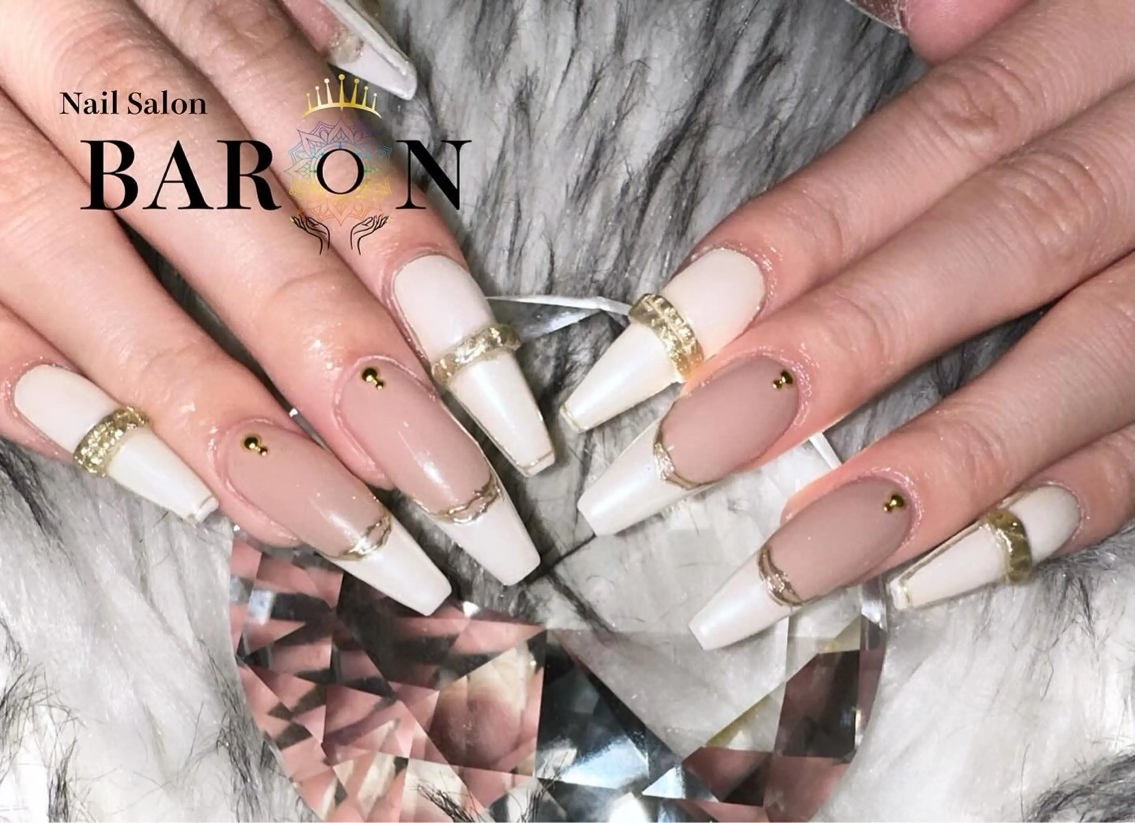 ネイル 持ち込み スカルプネイル ハンドネイル ♛BARON♛ YURAのネイルデザイン