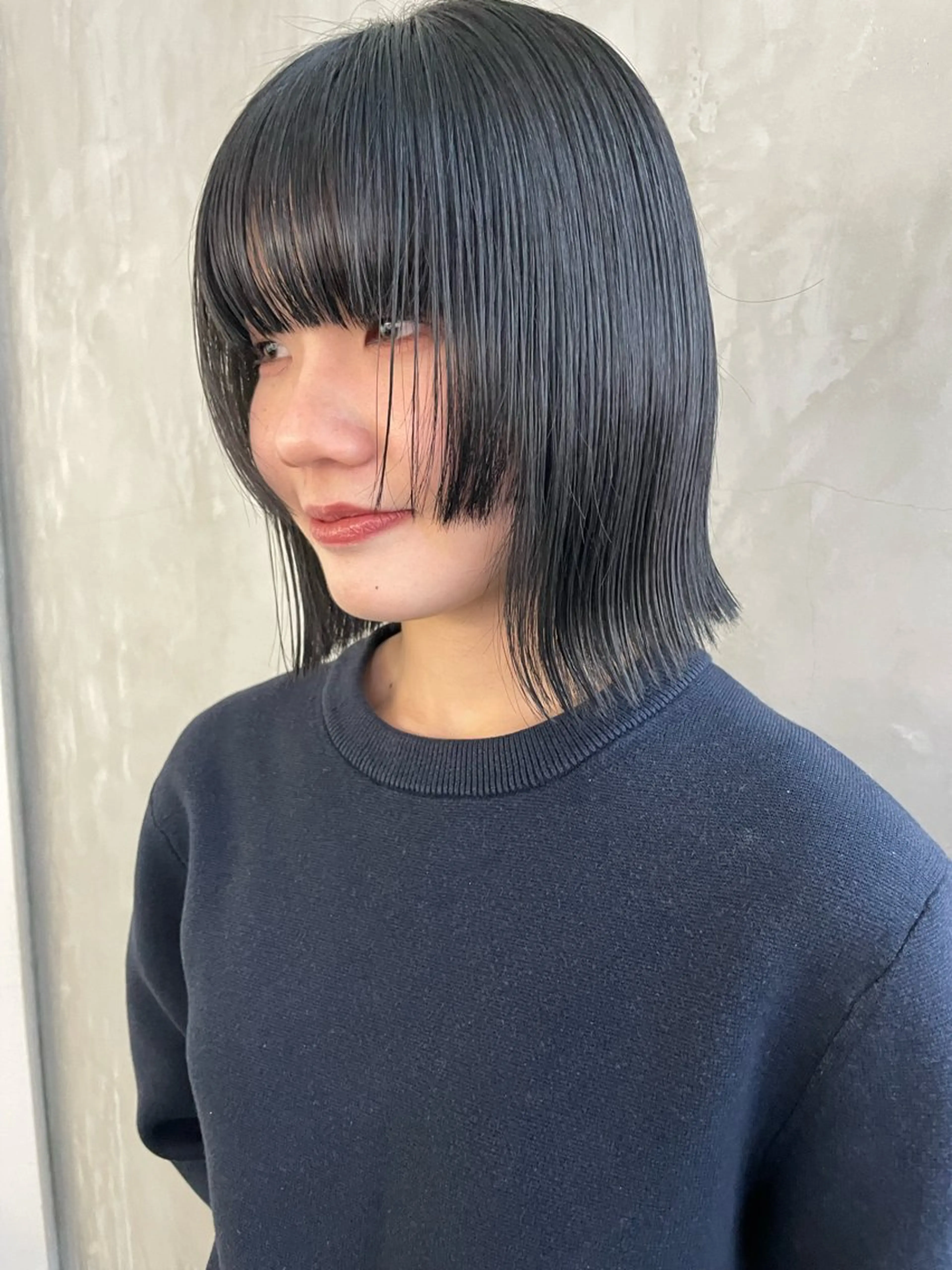 ミディアム カラー 姫カット ヘアカラー 水野谷愛/ハイトーン カラー/カラーモデルのヘアスタイル