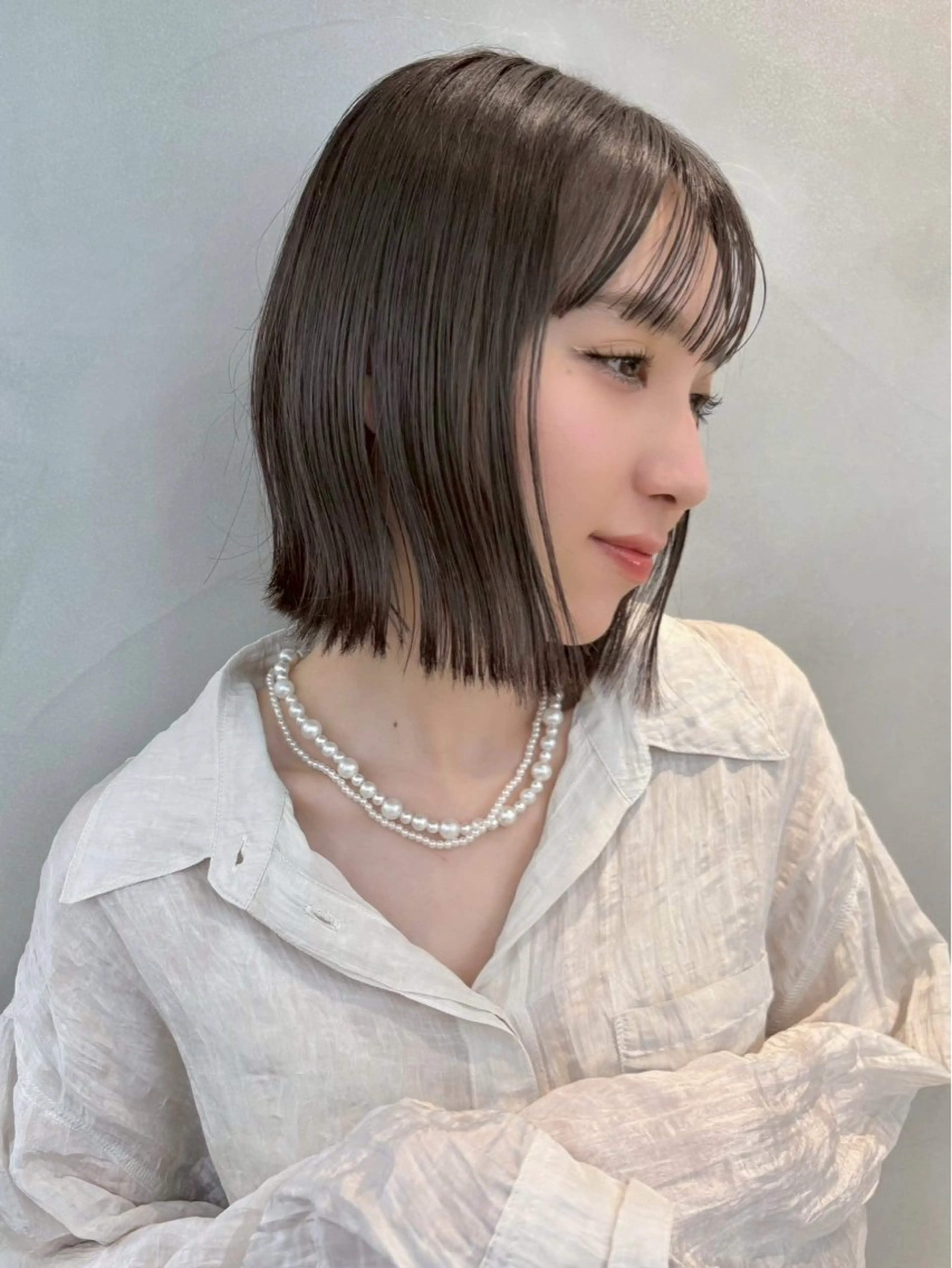 ショート カラー 透明感カラー 大宮🫧艶カラー🩵 ゆいのヘアスタイル