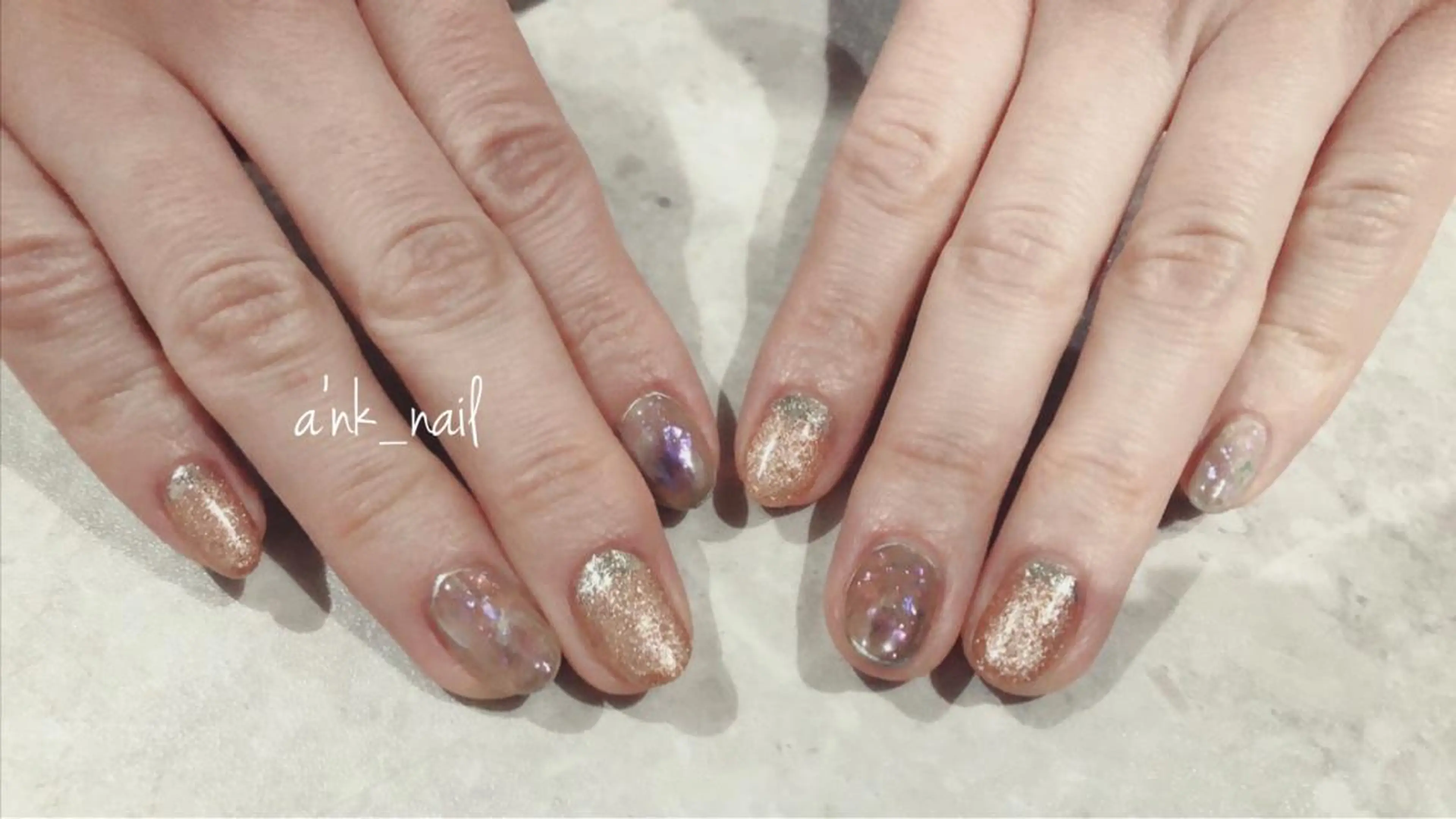 ネイル キラキラネイル Sawamoto Akinaのネイルデザイン