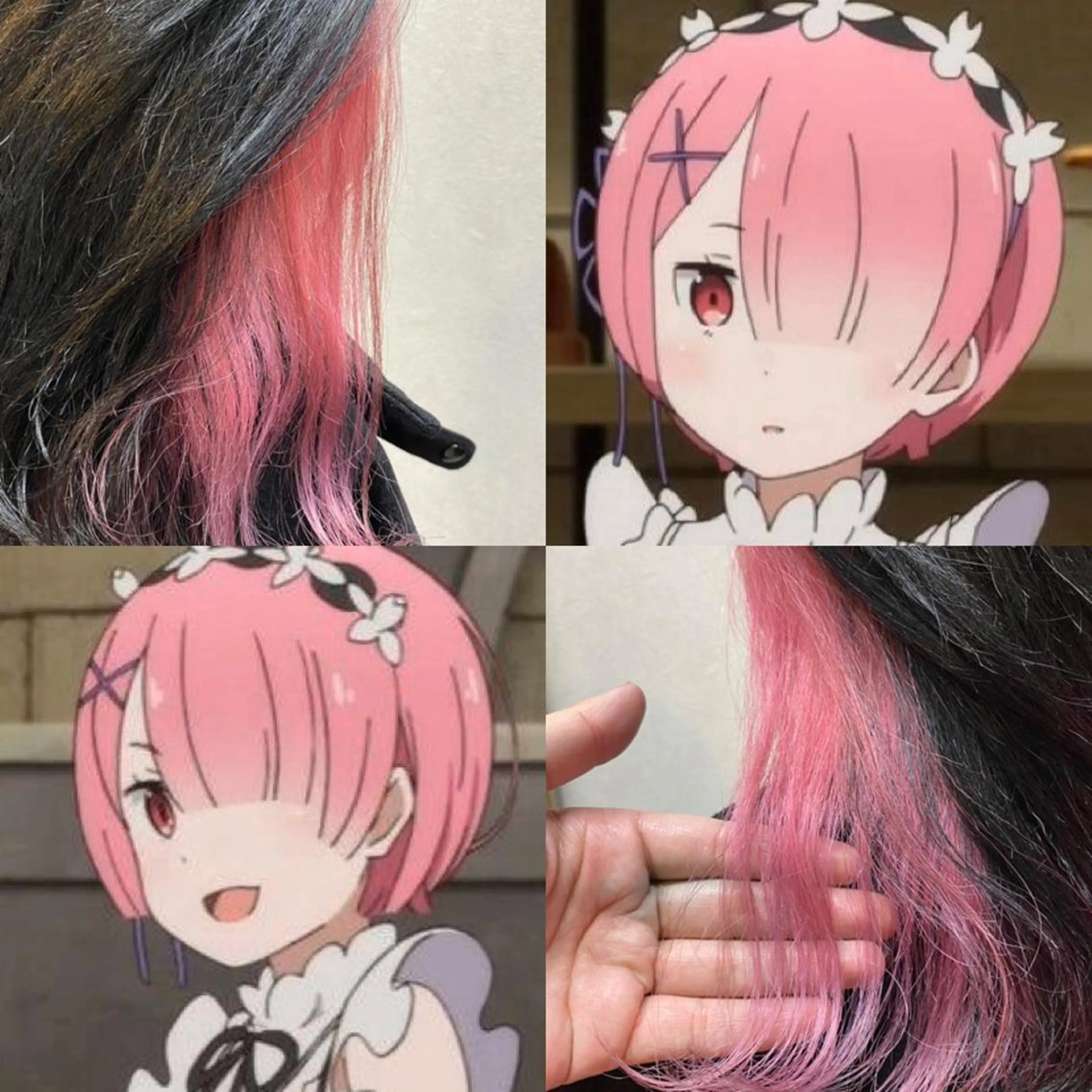 ミディアム カラー パーマ ヘアアレンジ ブリーチ ピンクカラー ヘアカラー トリートメント ヘアセット インナーカラー 代表　南一路のヘアスタイル