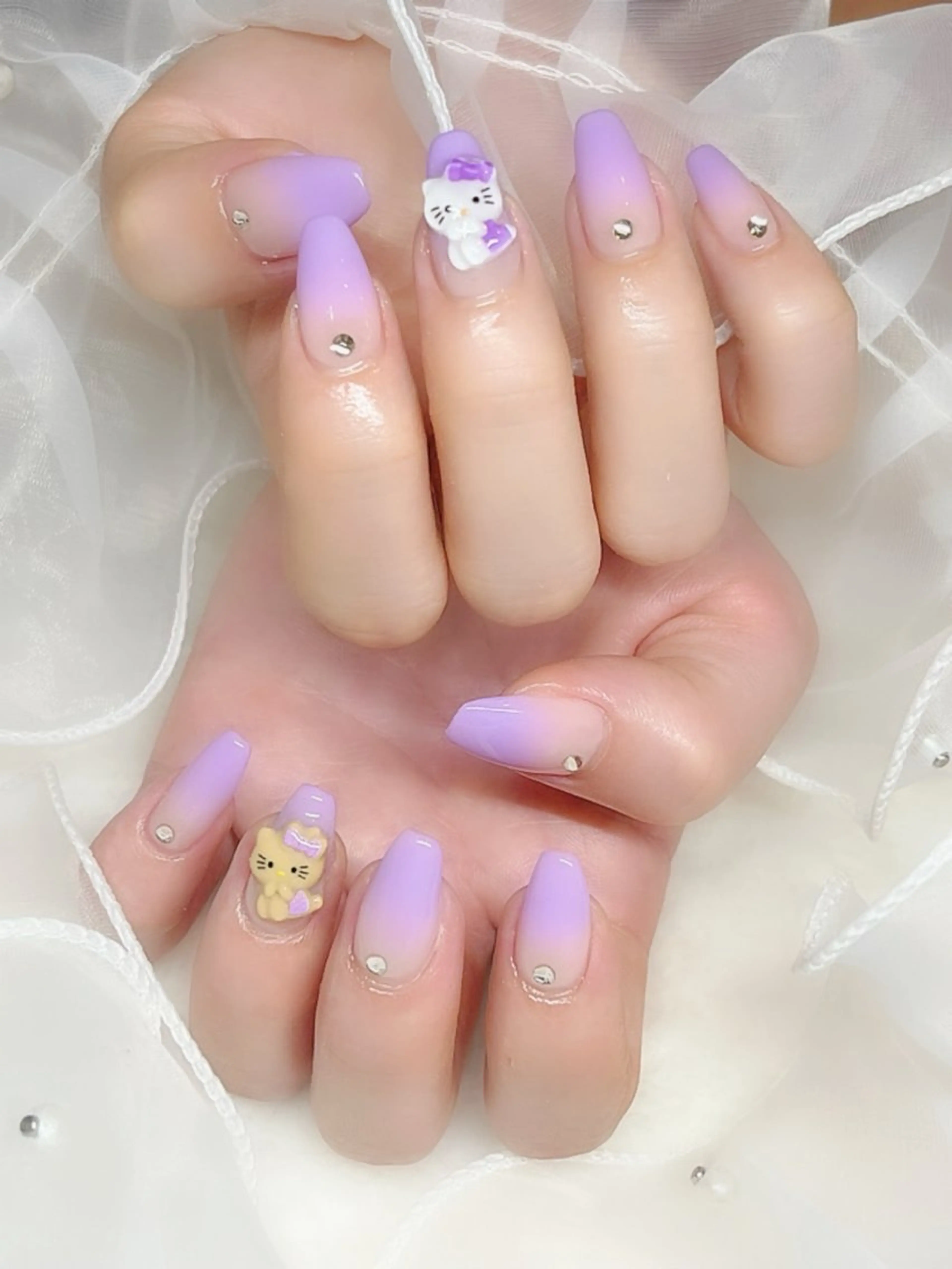 ハンドネイル✨グラデーション、フレンチ（ベースカラー無し）¥6500→¥5500の写真