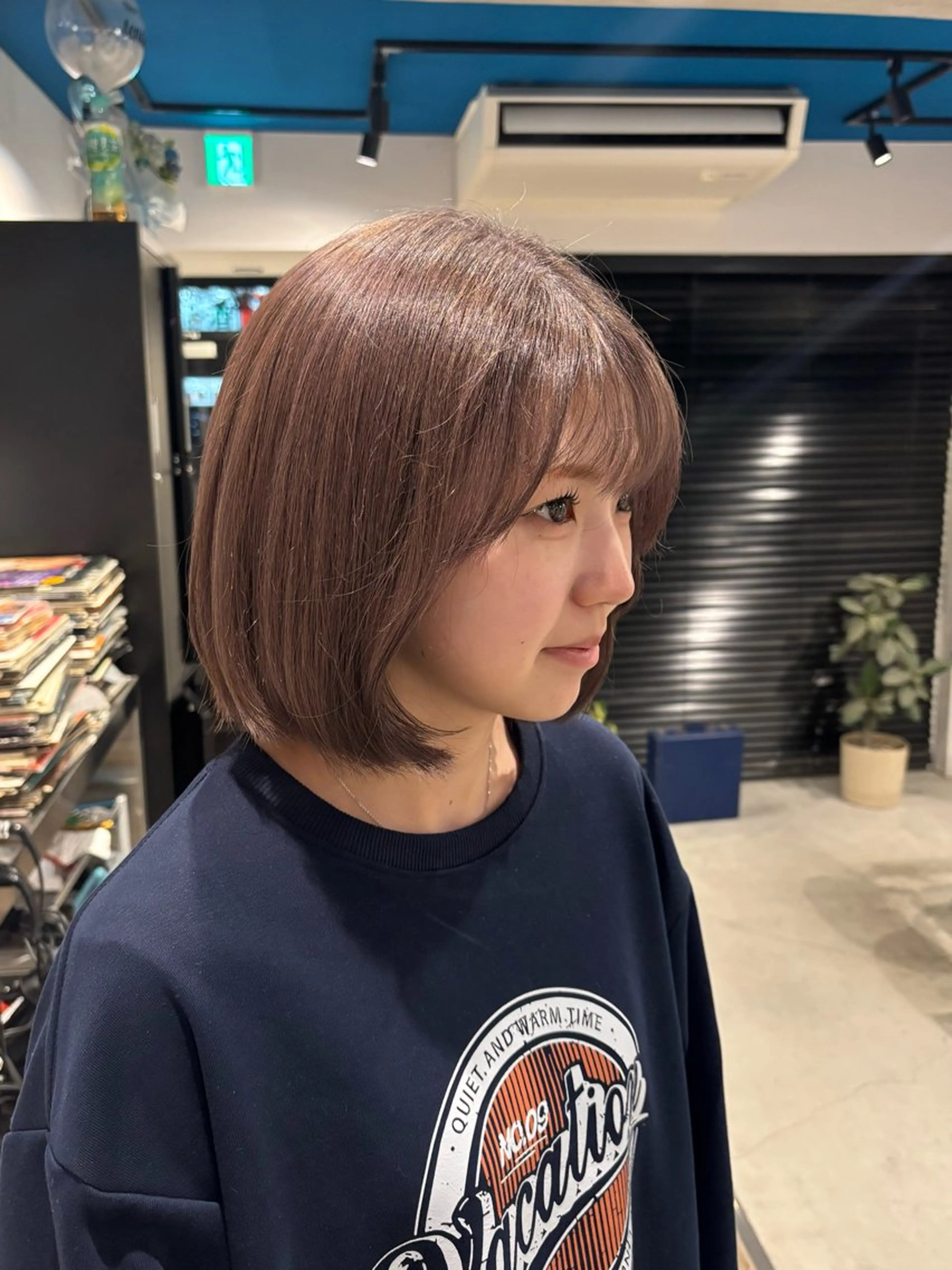 ミディアム カラー ベージュカラー ラベンダーカラー ラベンダーベージュ ピンクカラー ピンクラベンダー tender🐬 まゆかのヘアスタイル