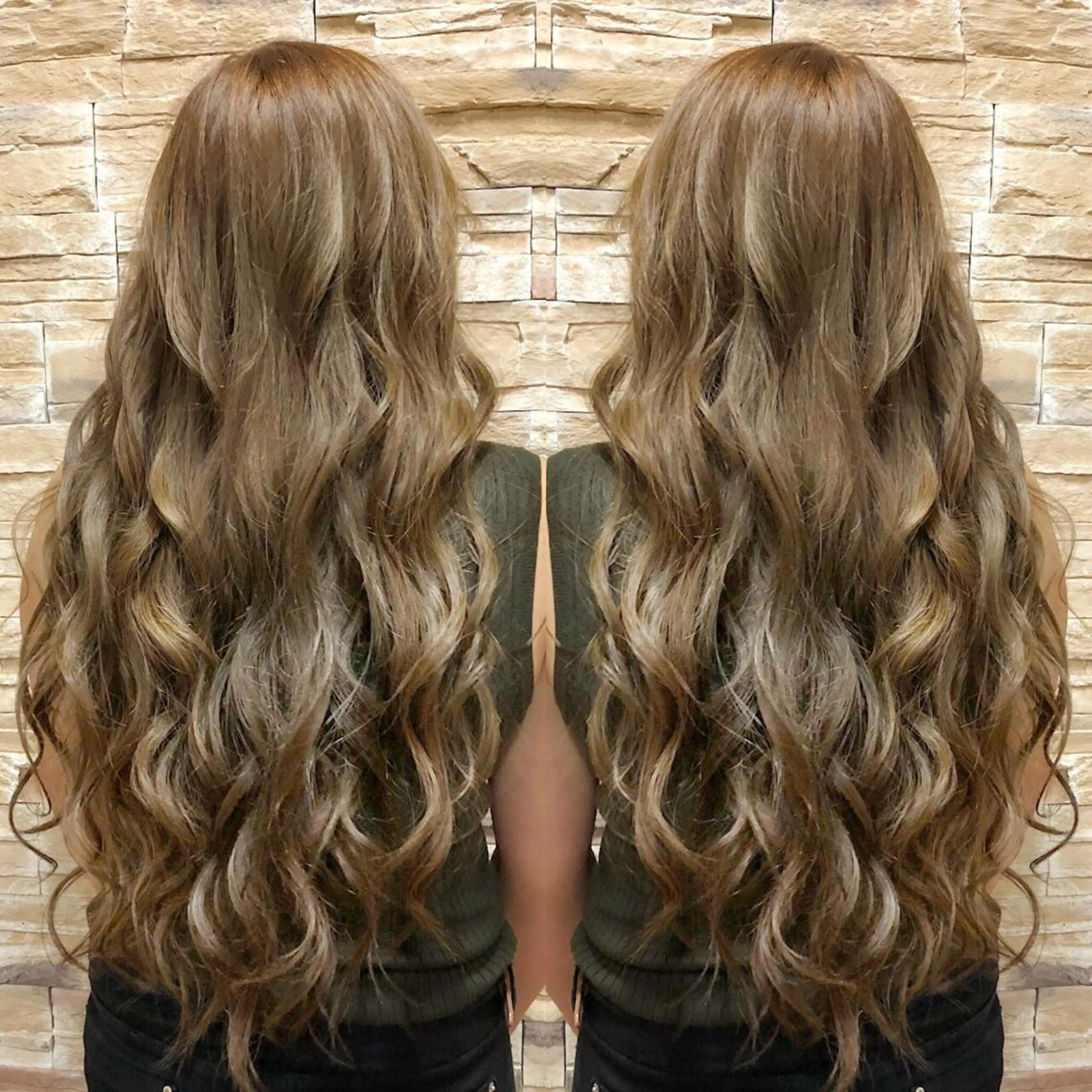 ロング カラー kr2s アメ村のヘアスタイル