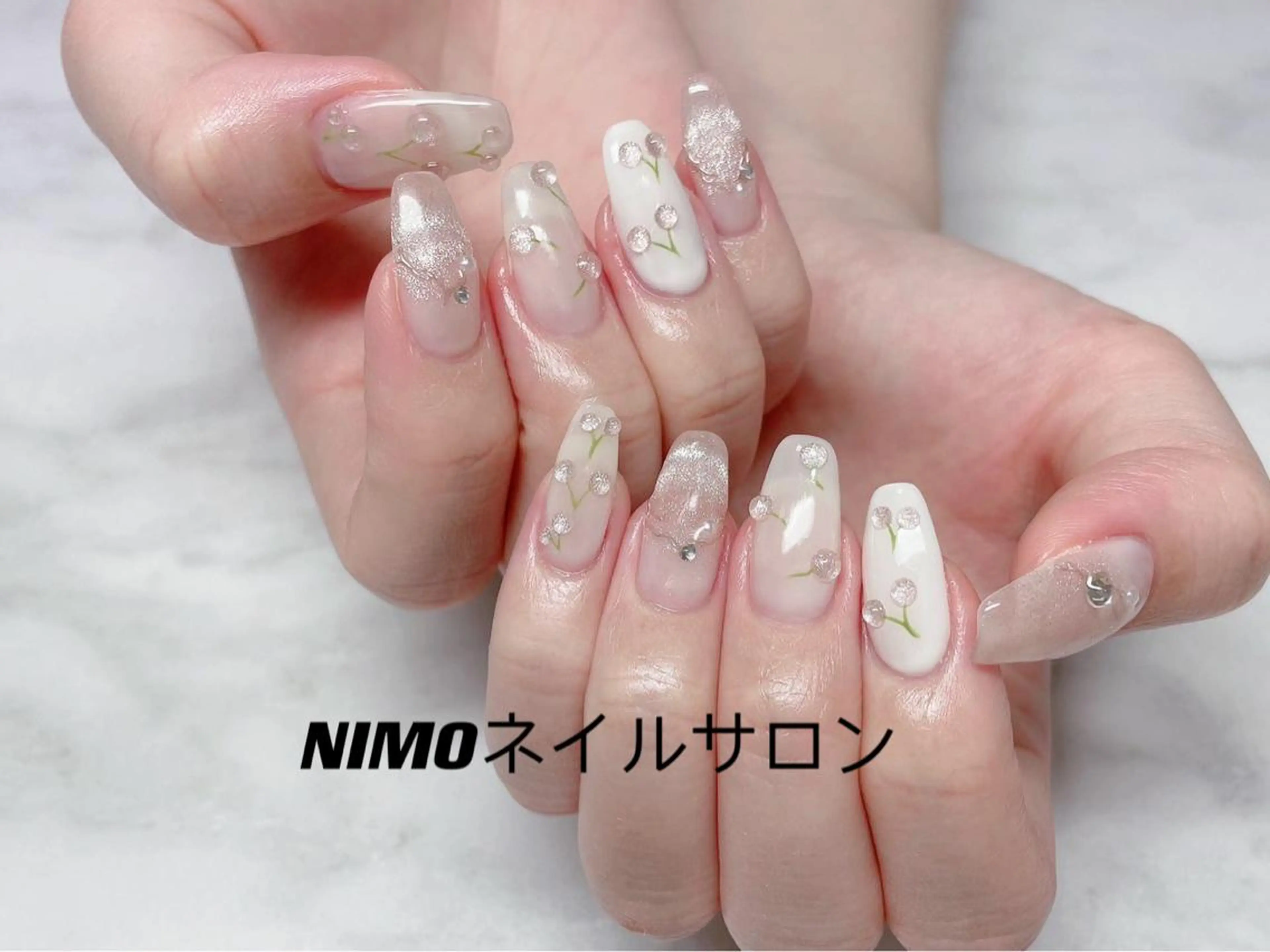 ショート カラー ネイル ハンドネイル ハンドケア NIMO ネイルサロンのネイルデザイン