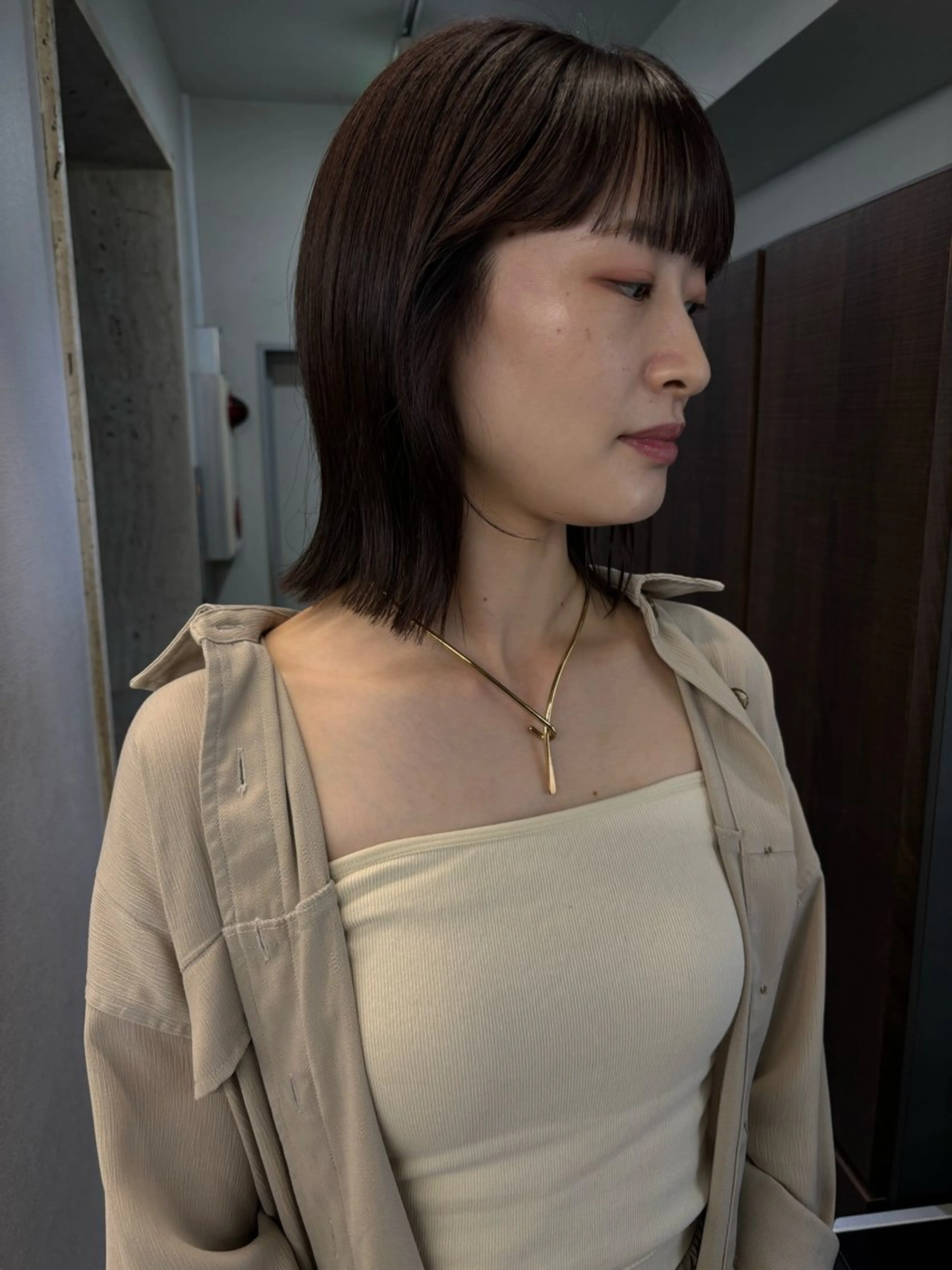 ミディアム カラー ヘアアレンジ カット ヘアカラー トリートメント 🐕kato Mizuki🐕のヘアスタイル