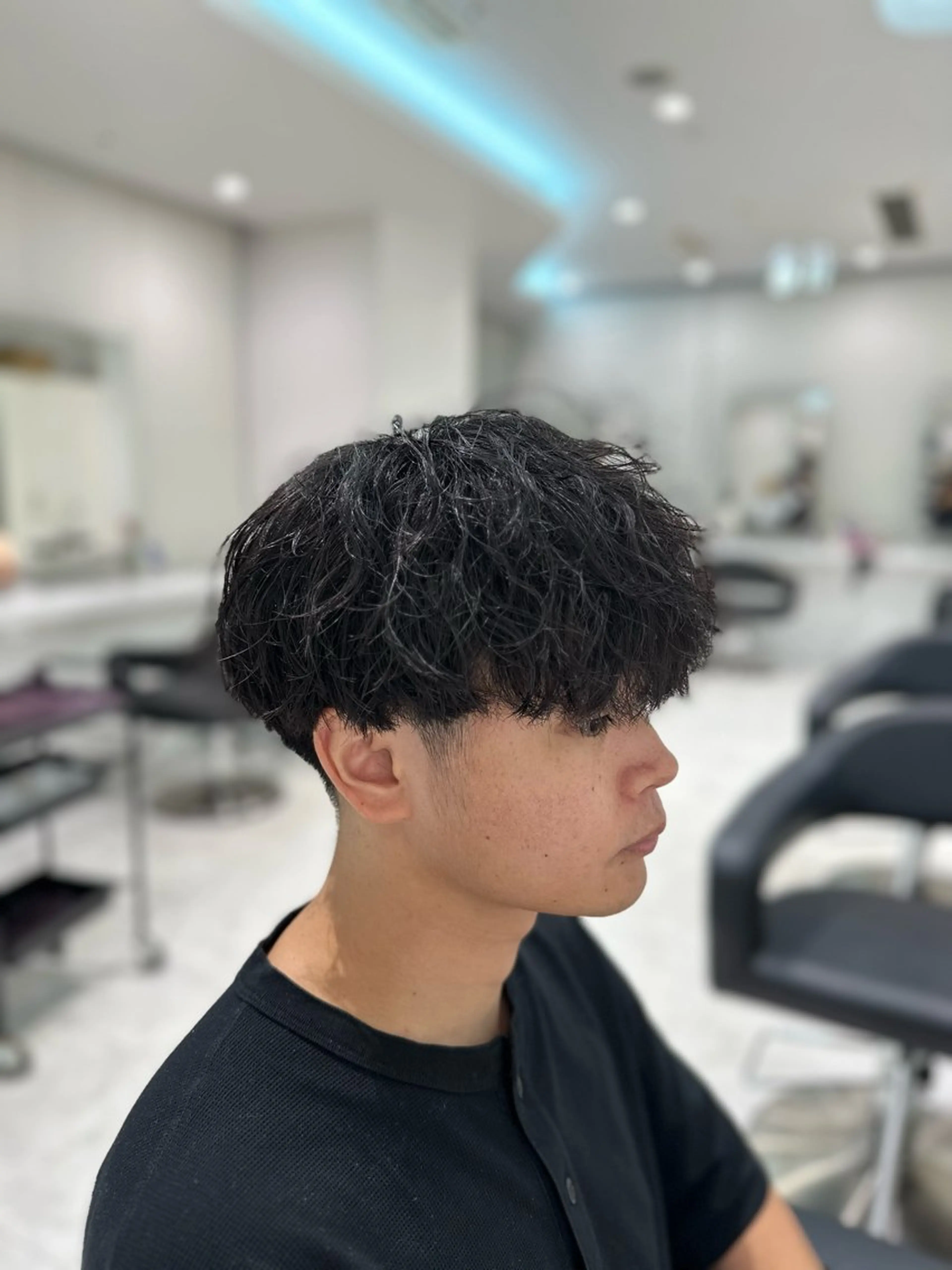 パーマ メンズ カット パーマ 🐺メンズパーマ マッシュ　あさひ🐺のヘアスタイル