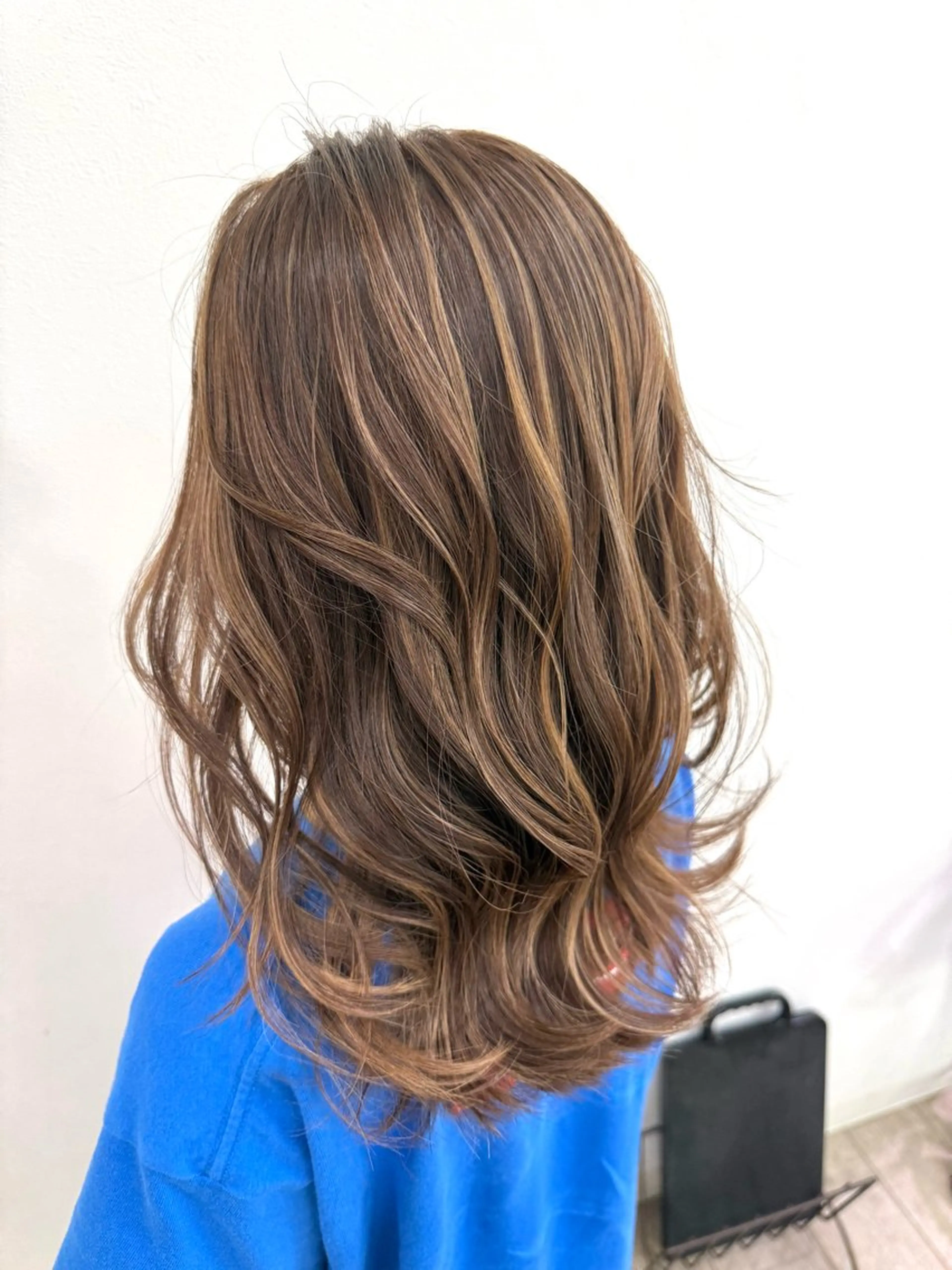 セミロング カラー ヘアカラー トリートメント RinoShores nagisaのヘアスタイル