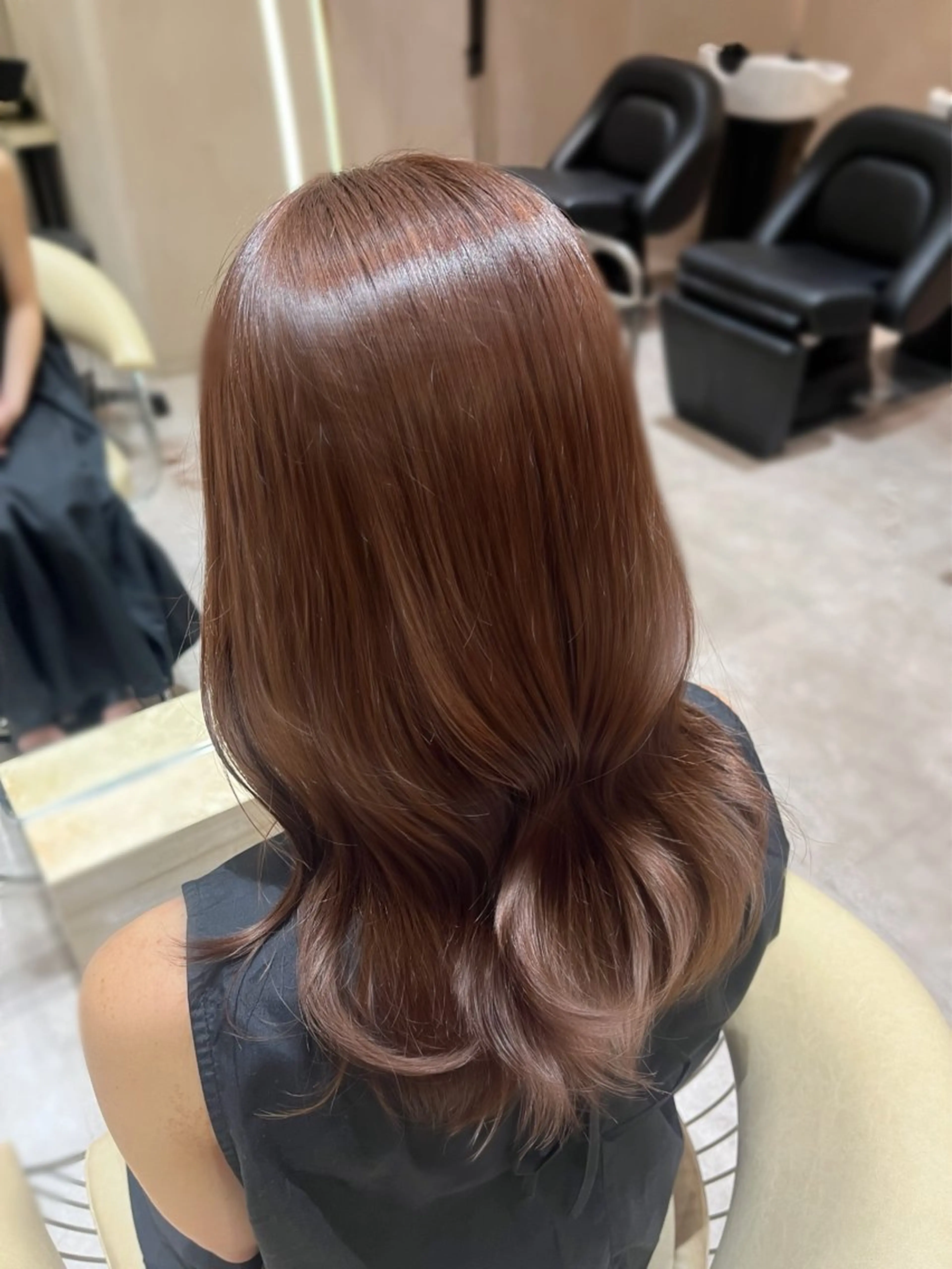 ロング カラー カット ヘアカラー ㊙️レイヤーカット 透明感カラーゆな㊙️のヘアスタイル