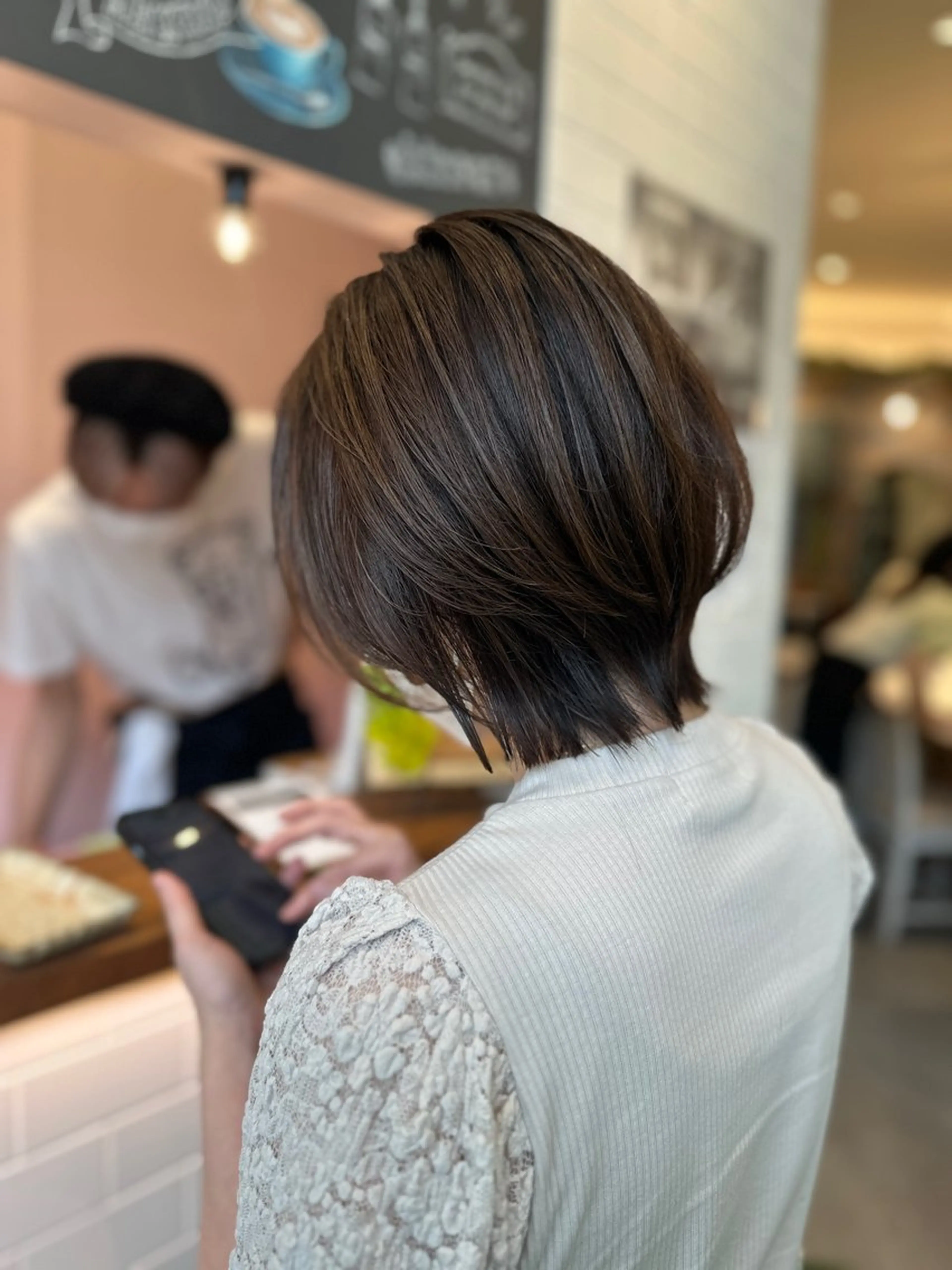 ミディアム カット 韓国風レイヤーカット 🇰🇷❕モカのヘアスタイル