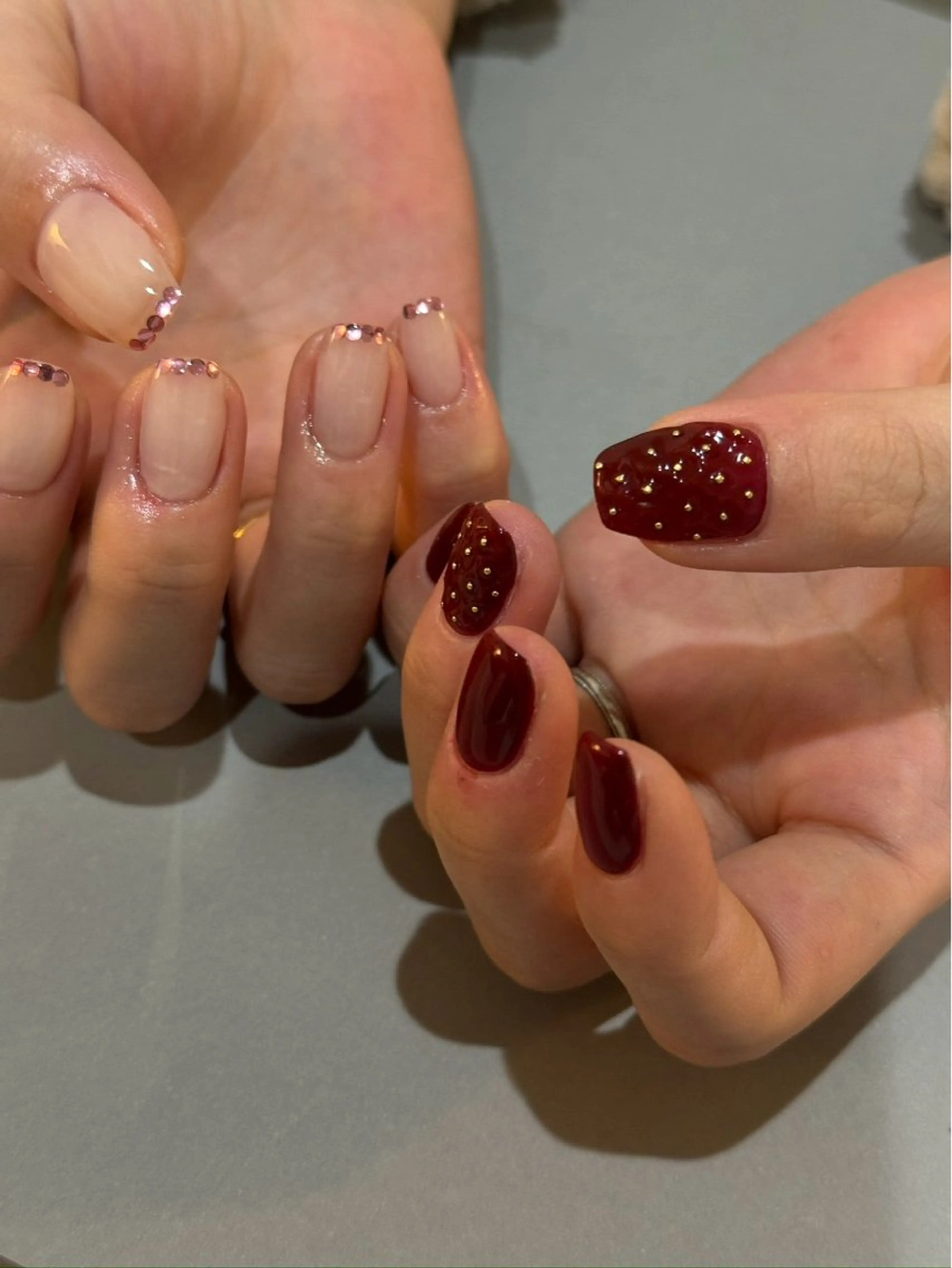 ネイル ホログラムネイル ニュアンスネイル ハンドネイル lacier nailのネイルデザイン
