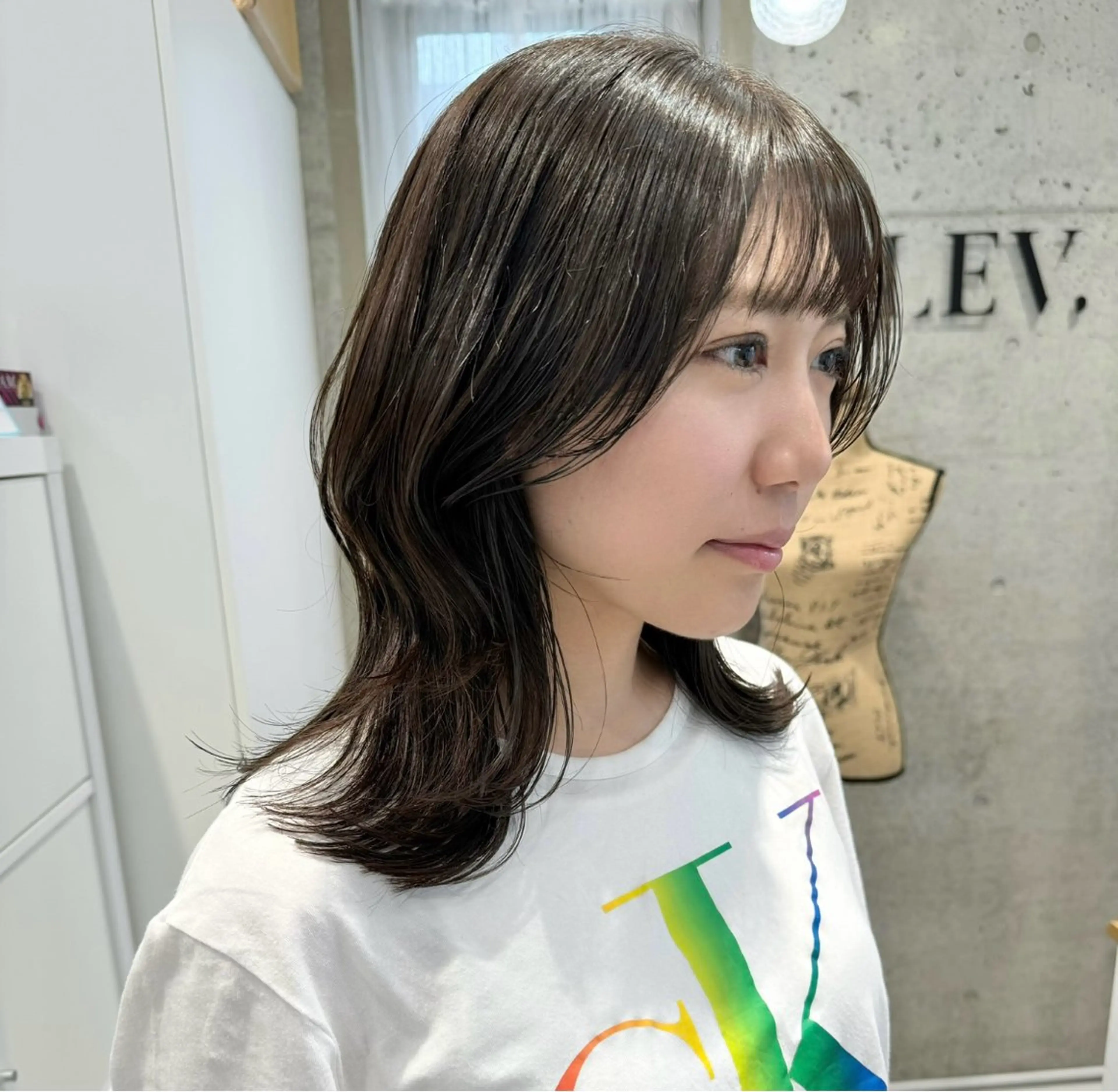 ミディアム 会田有紀 /切りっぱなしボブのヘアスタイル
