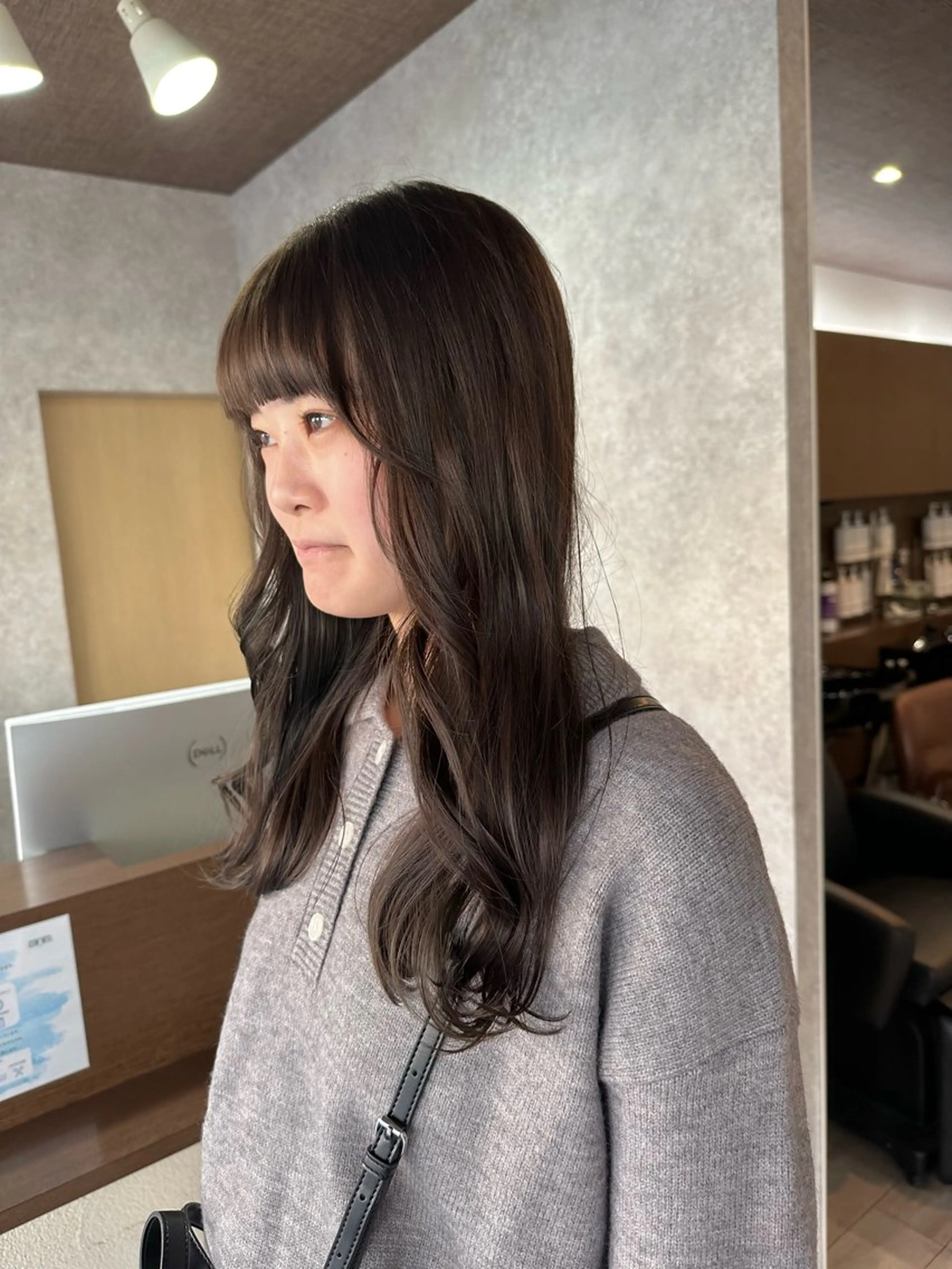 ロング カラー ブリーチ ブリーチなしカラー ヘアカラー トリートメント 高橋 みく/ minim 暖色のヘアスタイル