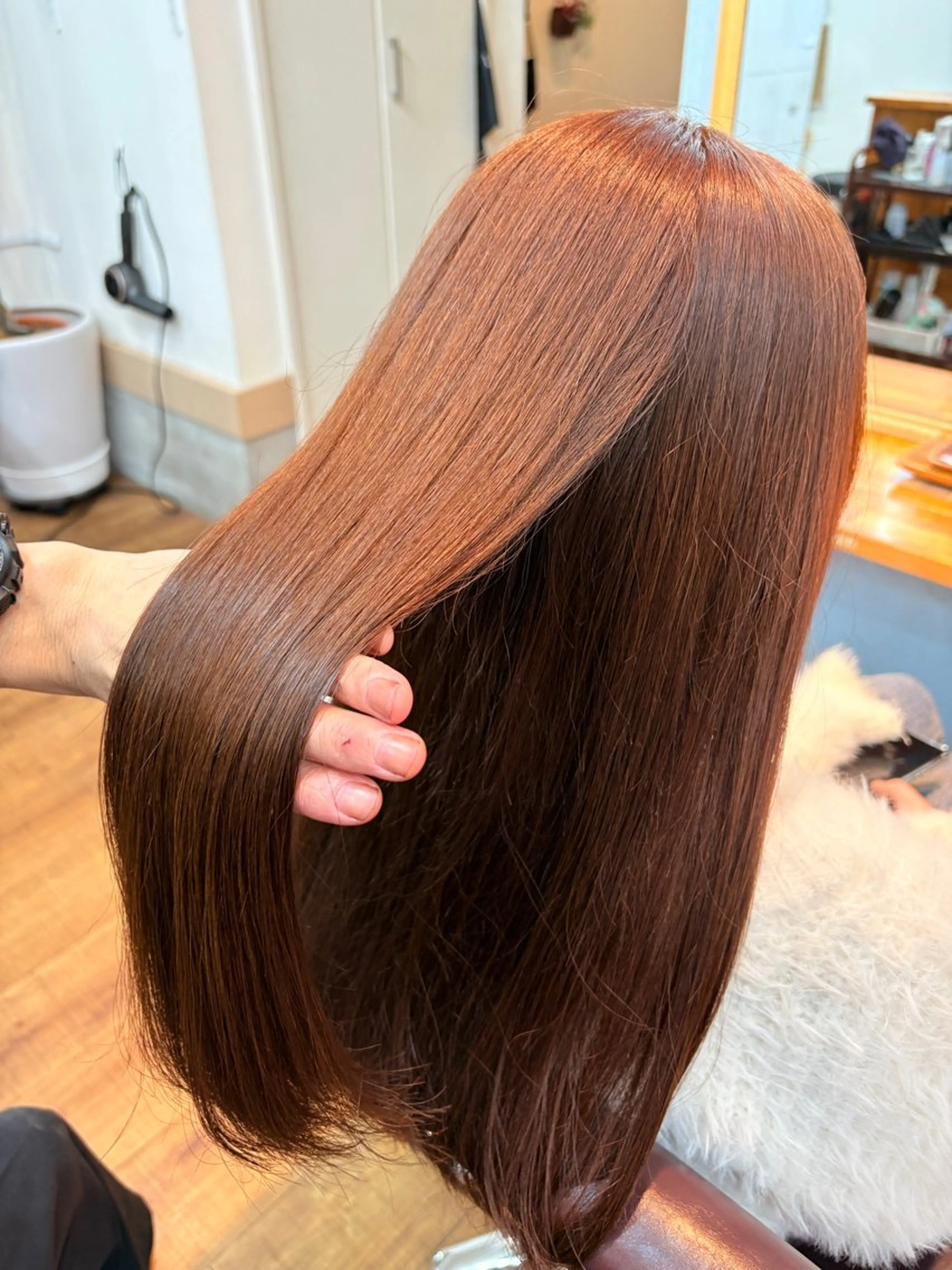 ロング カラー ヘアカラー トリートメント 髪質改善🌿‬/艶感 /髙木 優人のヘアスタイル