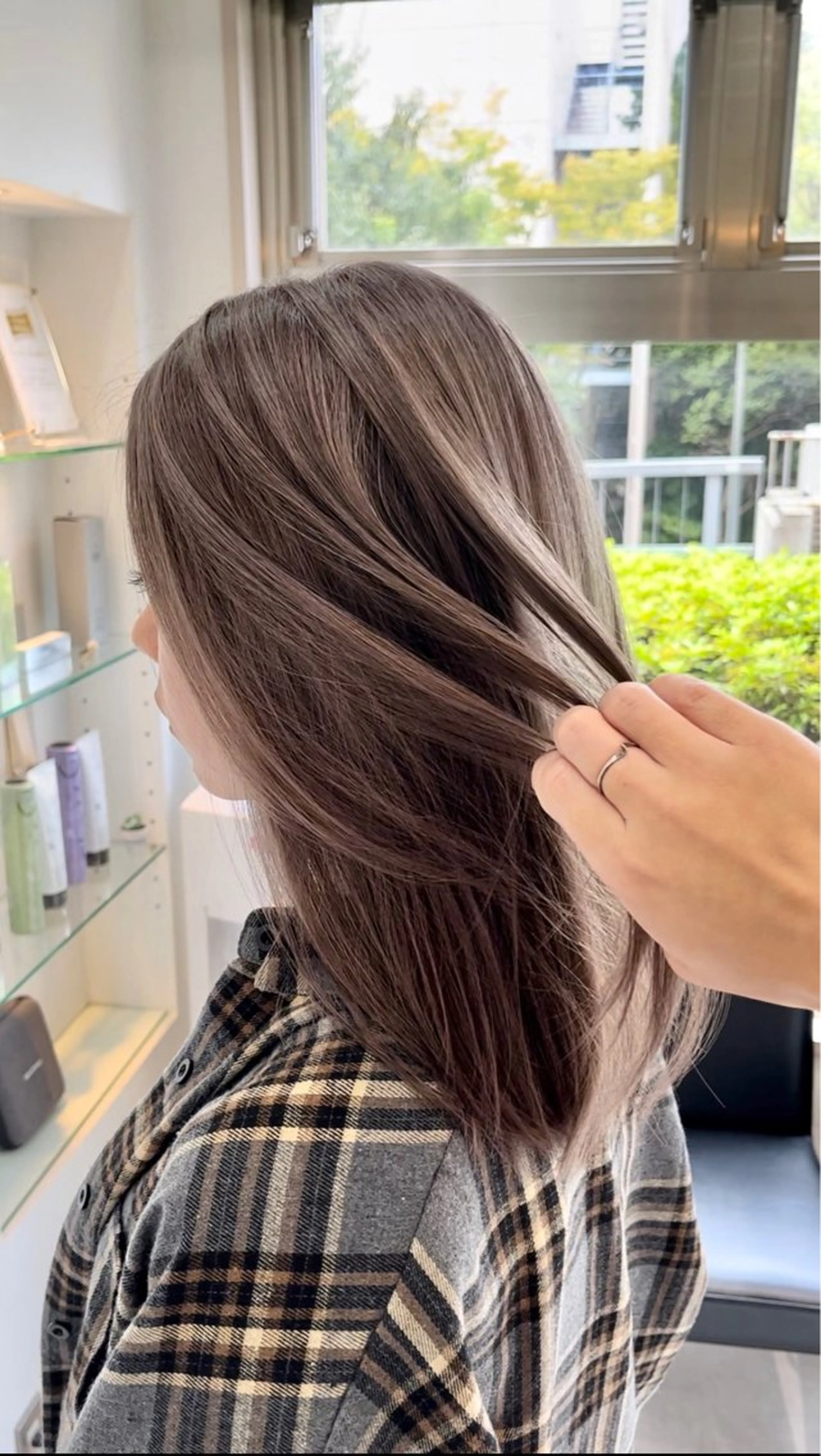 ロング 縮毛矯正/髪質改善 斉藤春のヘアスタイル