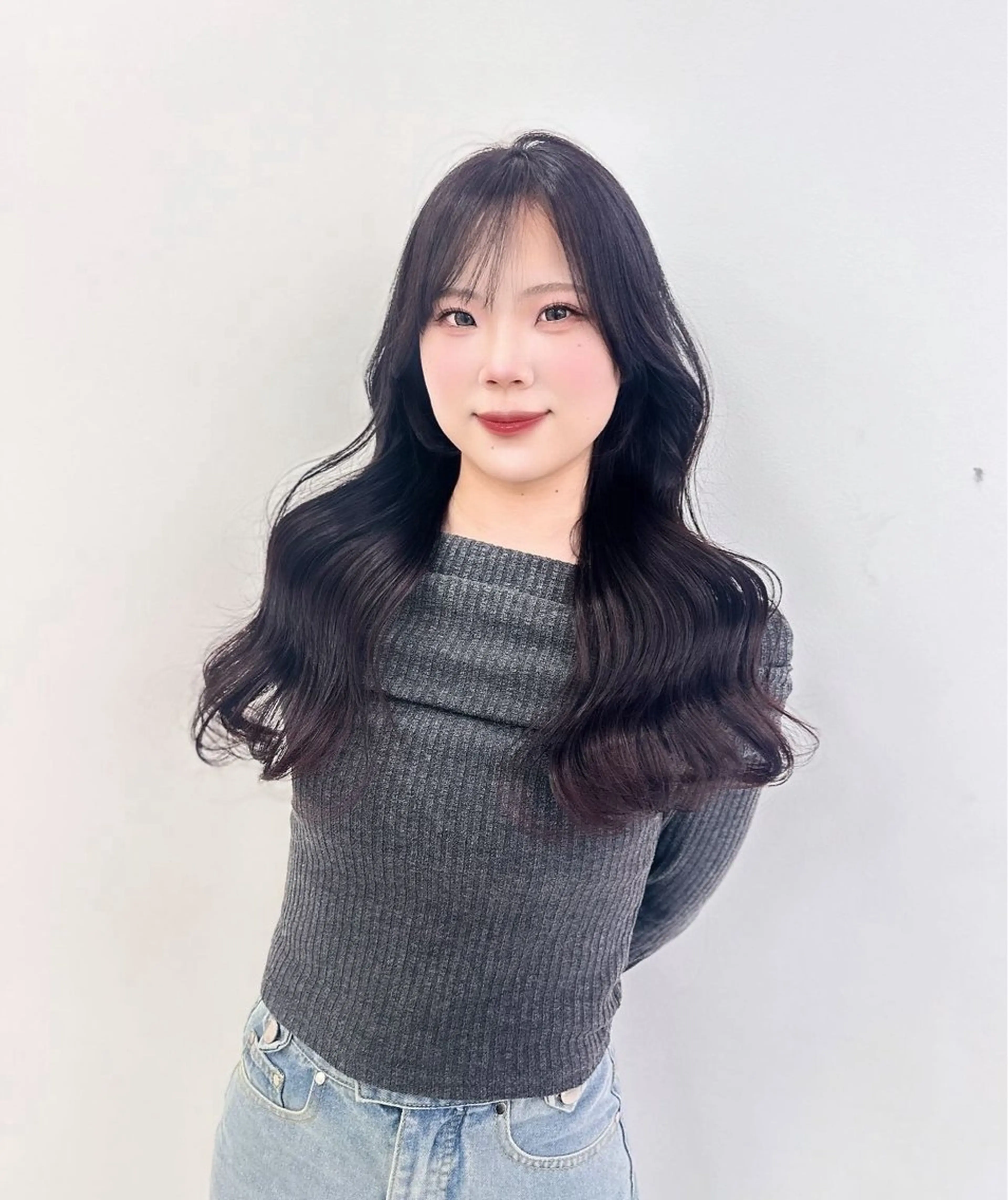 ロング カラー パーマ ヘアアレンジ メンズ キッズ ♥️韓国ヘア レイヤー♥️ゆりのヘアスタイル