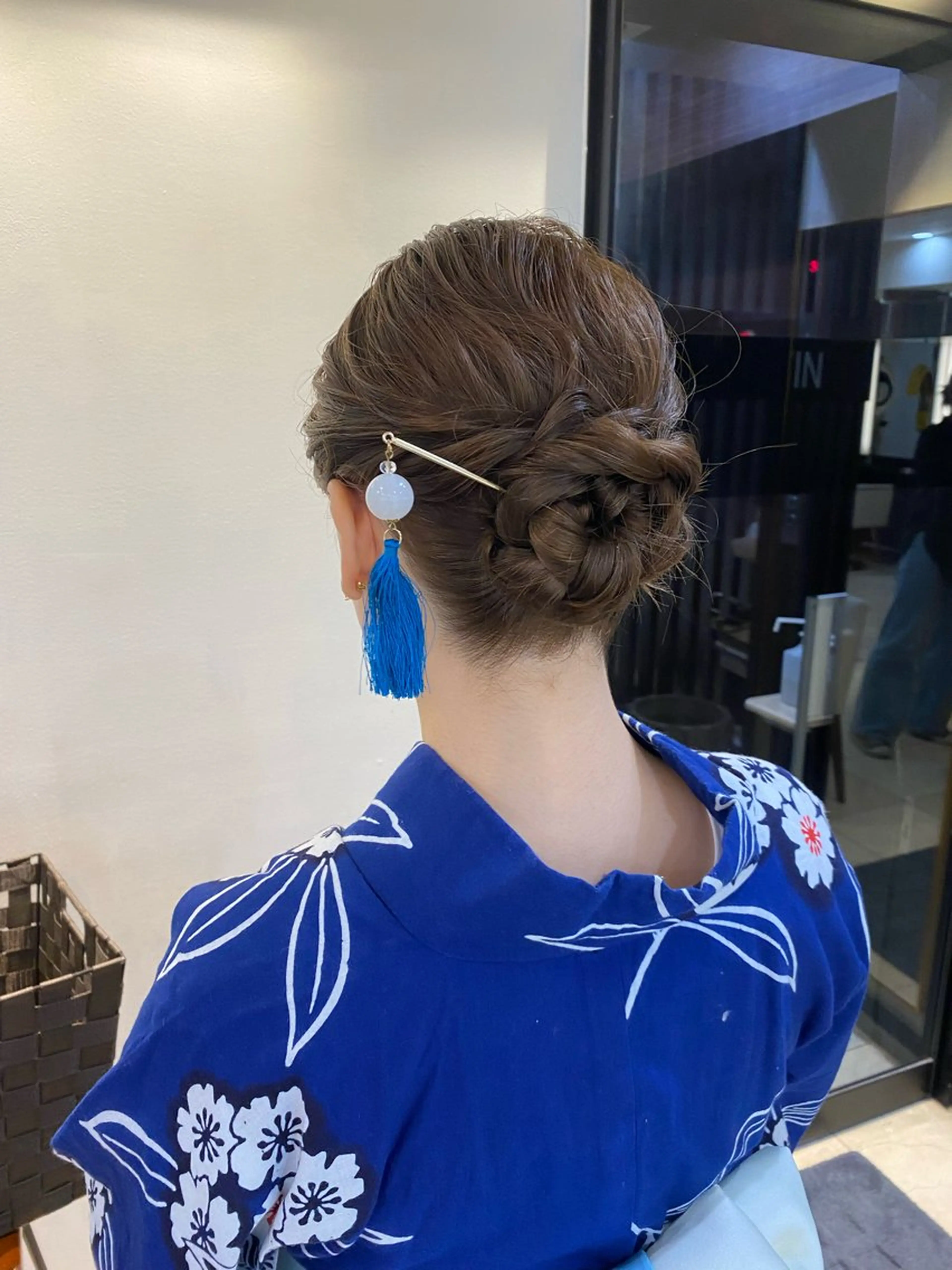 セミロング ヘアアレンジ 浴衣 石垣廣乃 /Hironoのヘアスタイル