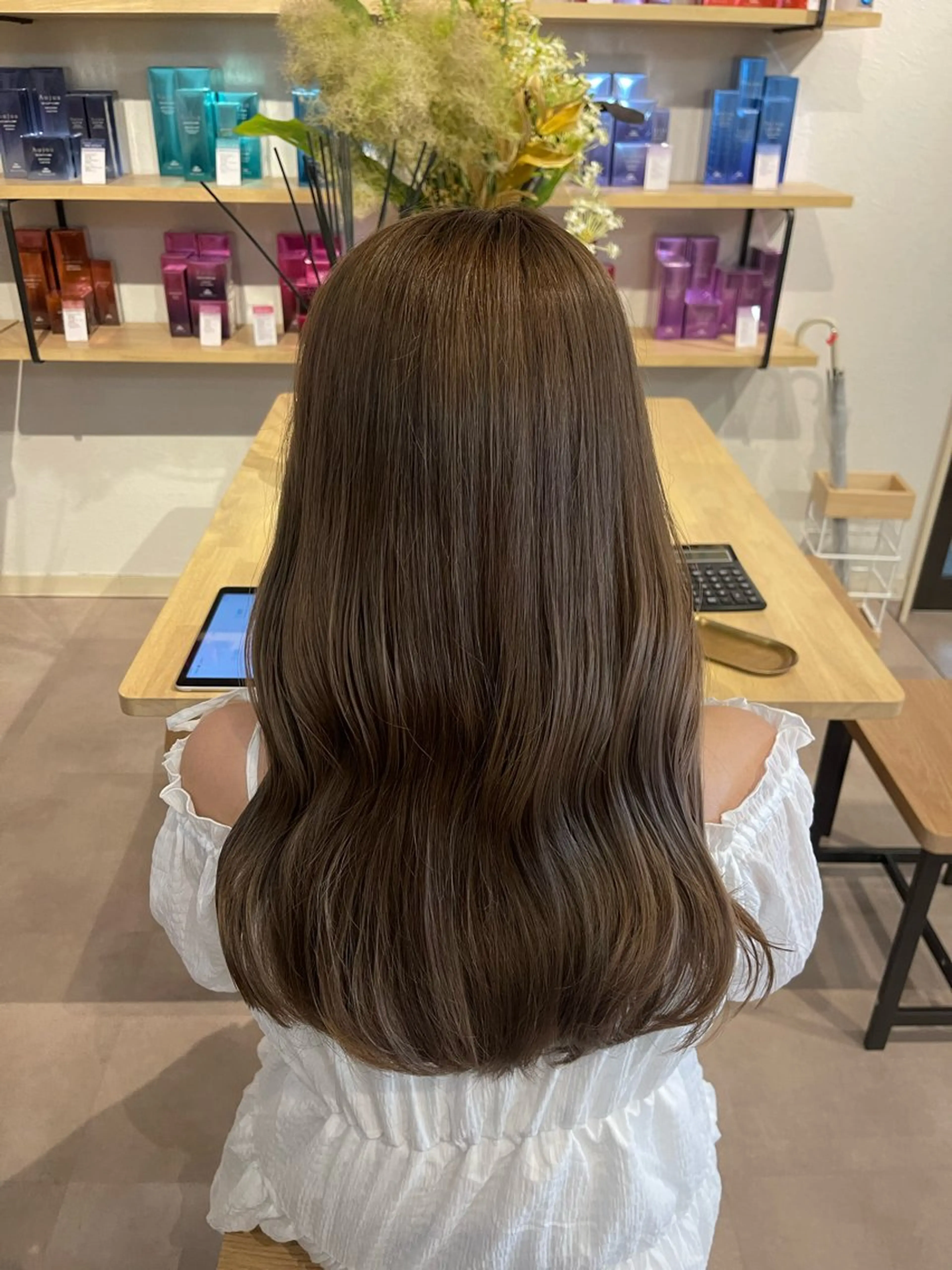 セミロング ヘアカラー トリートメント maho /riToのヘアスタイル
