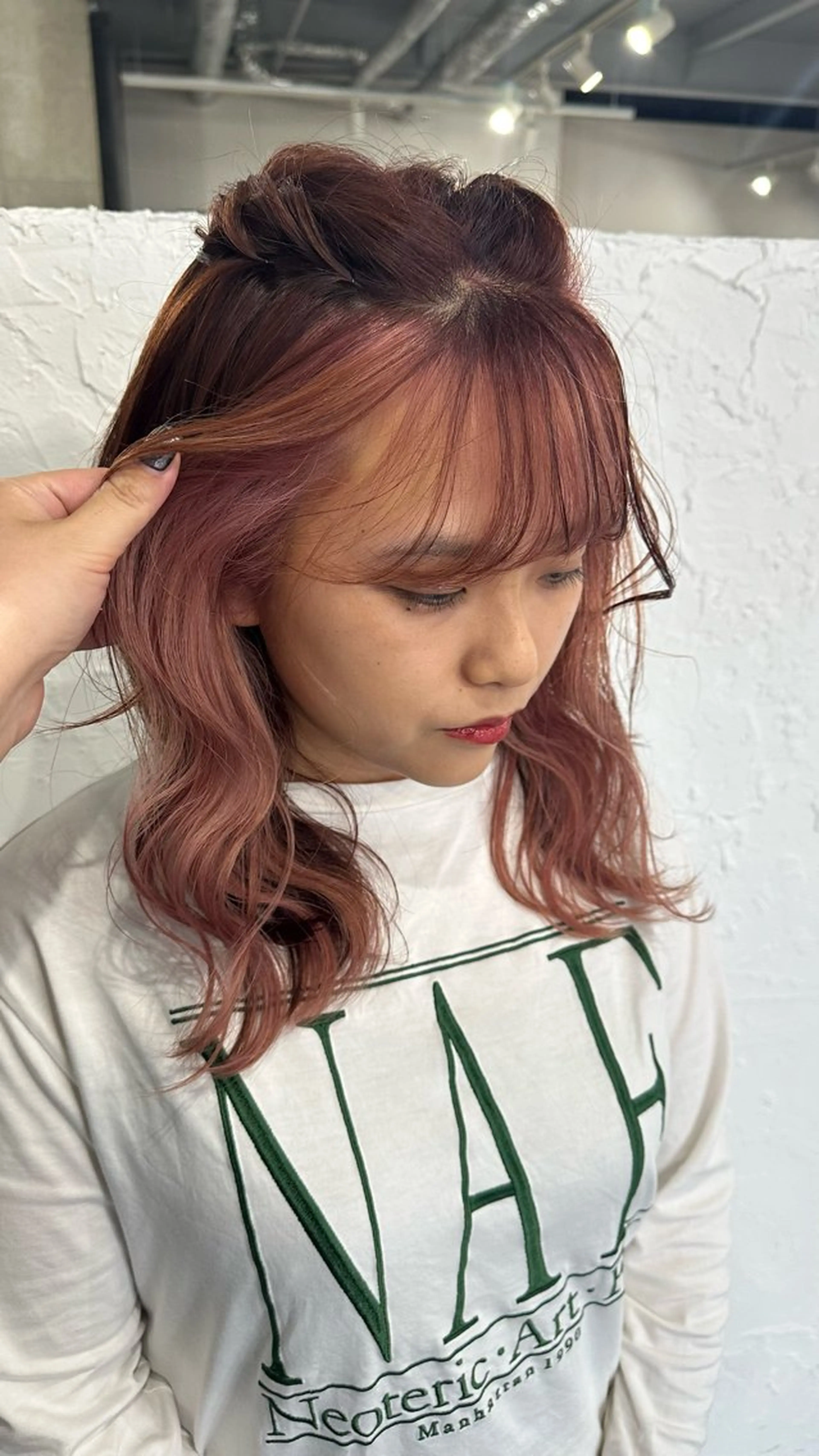 セミロング Iwama momokaのヘアスタイル