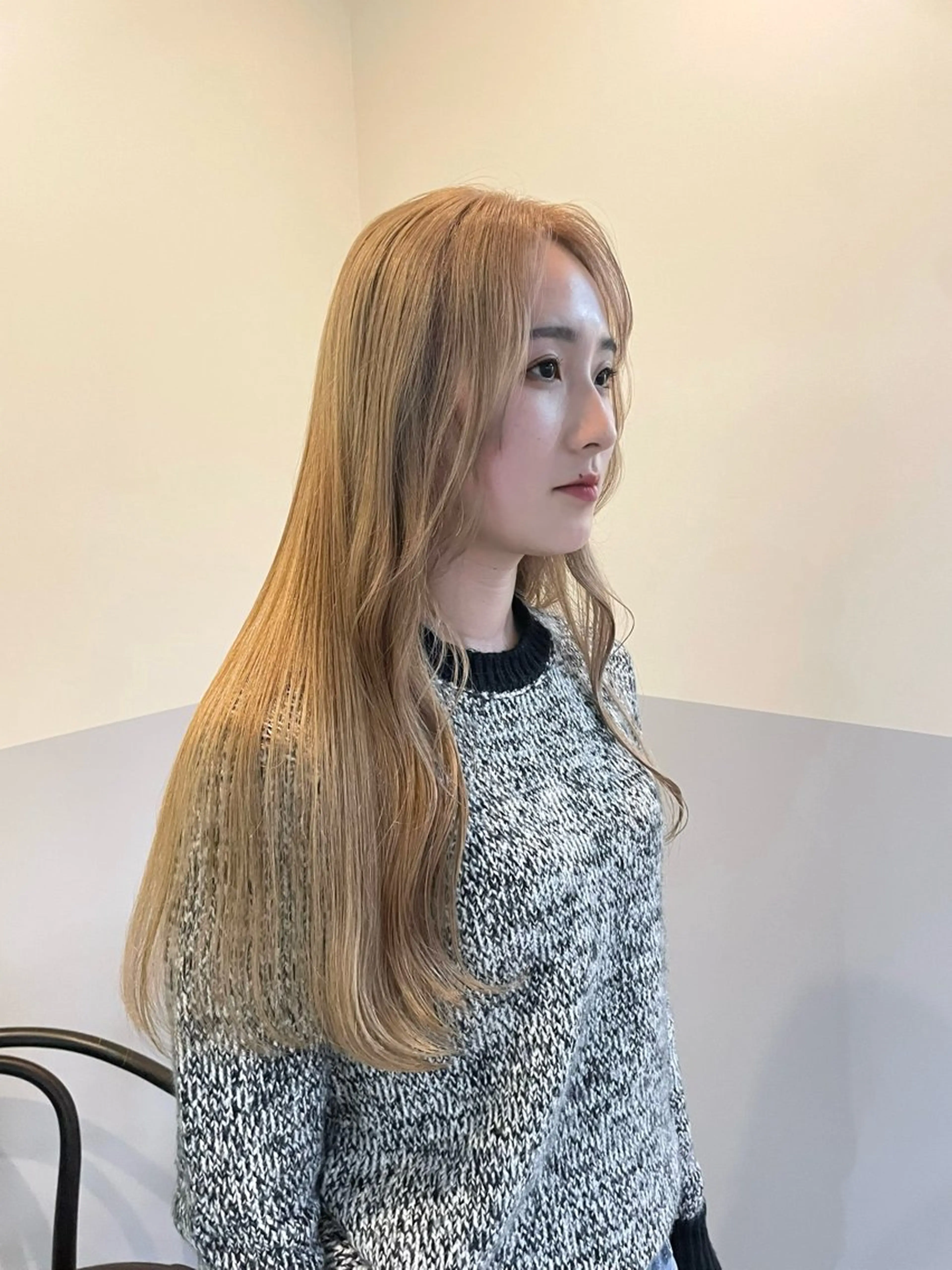 ロング ヘアカラー basho ノエ.／カットモデルのヘアスタイル