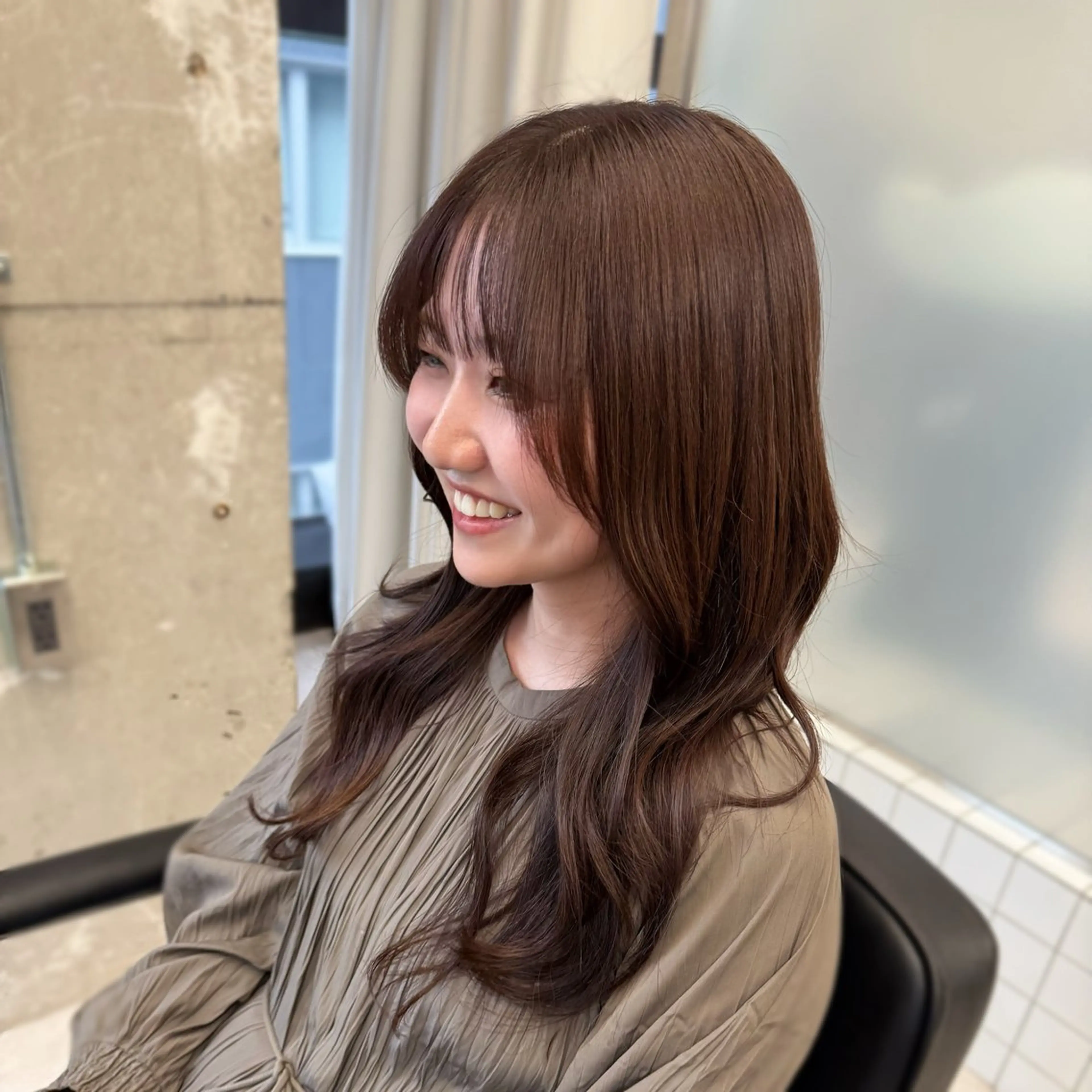 ロング カラー カット ヘアカラー トリートメント 縮毛矯正+モテカラー 🎀✨mihoのヘアスタイル