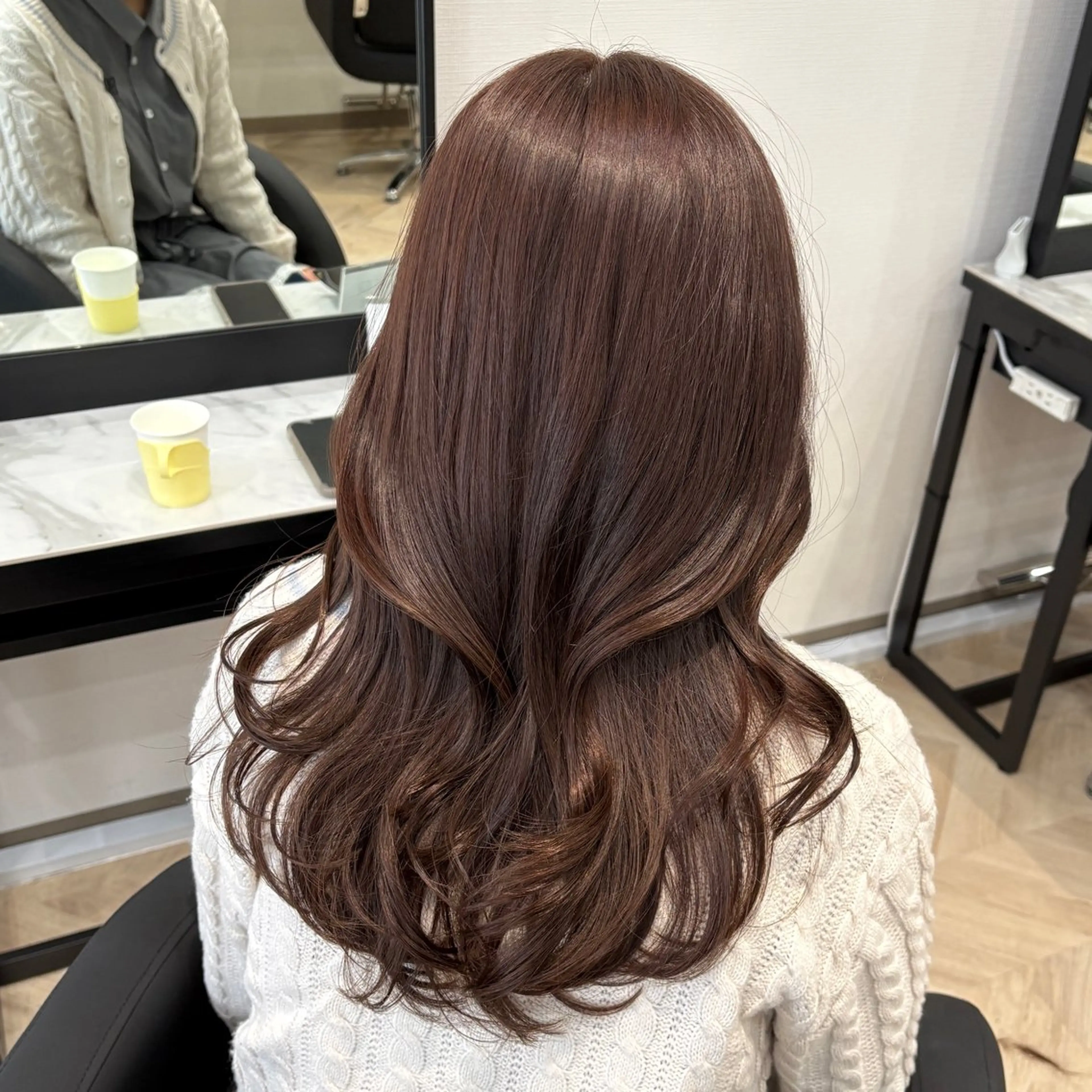 セミロング カラー カット ヘアカラー yukari🌷名駅 ＊大人かわいい艶髪のヘアスタイル