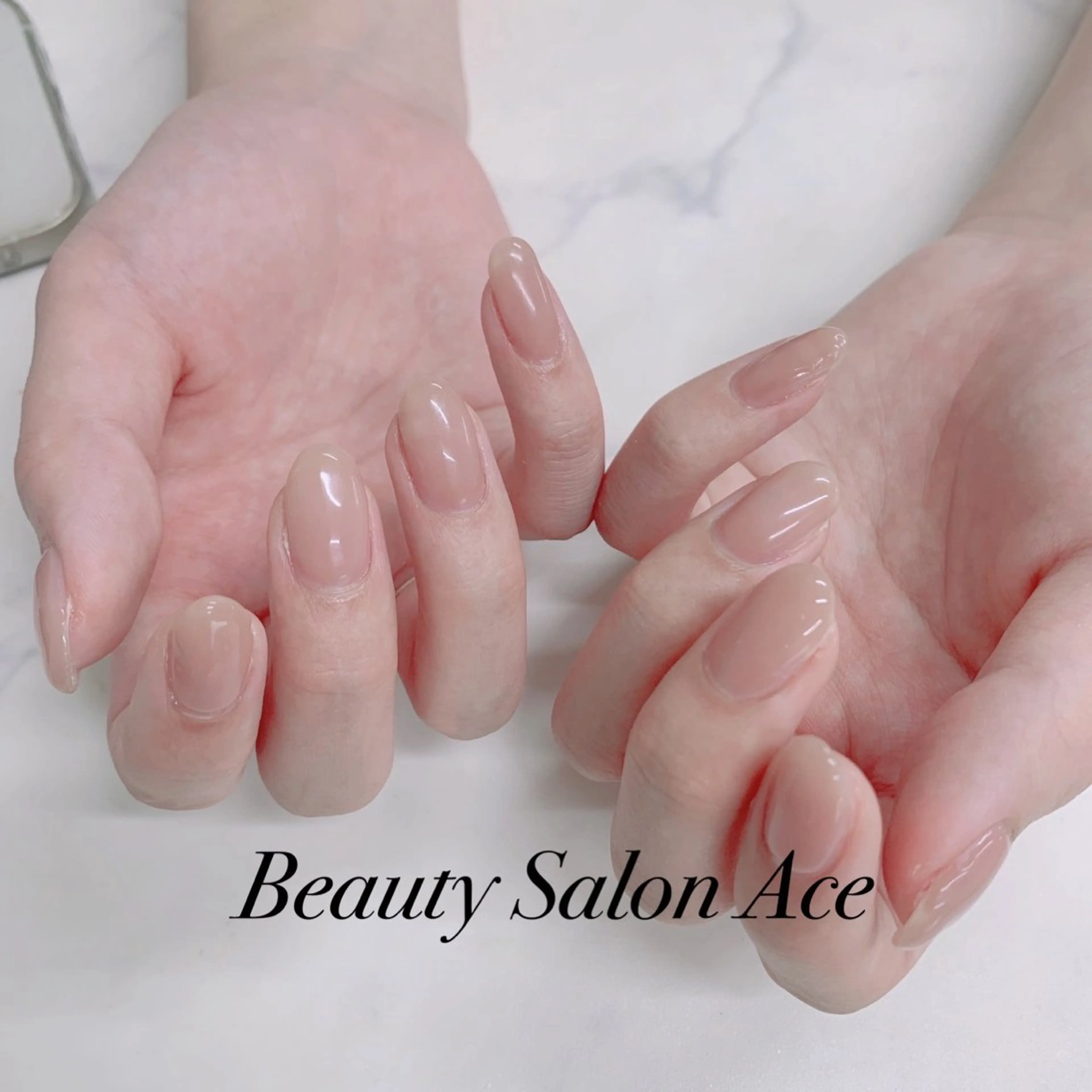 ネイル メンズネイル ワンカラーネイル ハンドネイル ハンドケア Beauty Salon Ace（ネイルサロン　エース）所属・池袋フィルイン Ace♡長さだしのネイルデザイン