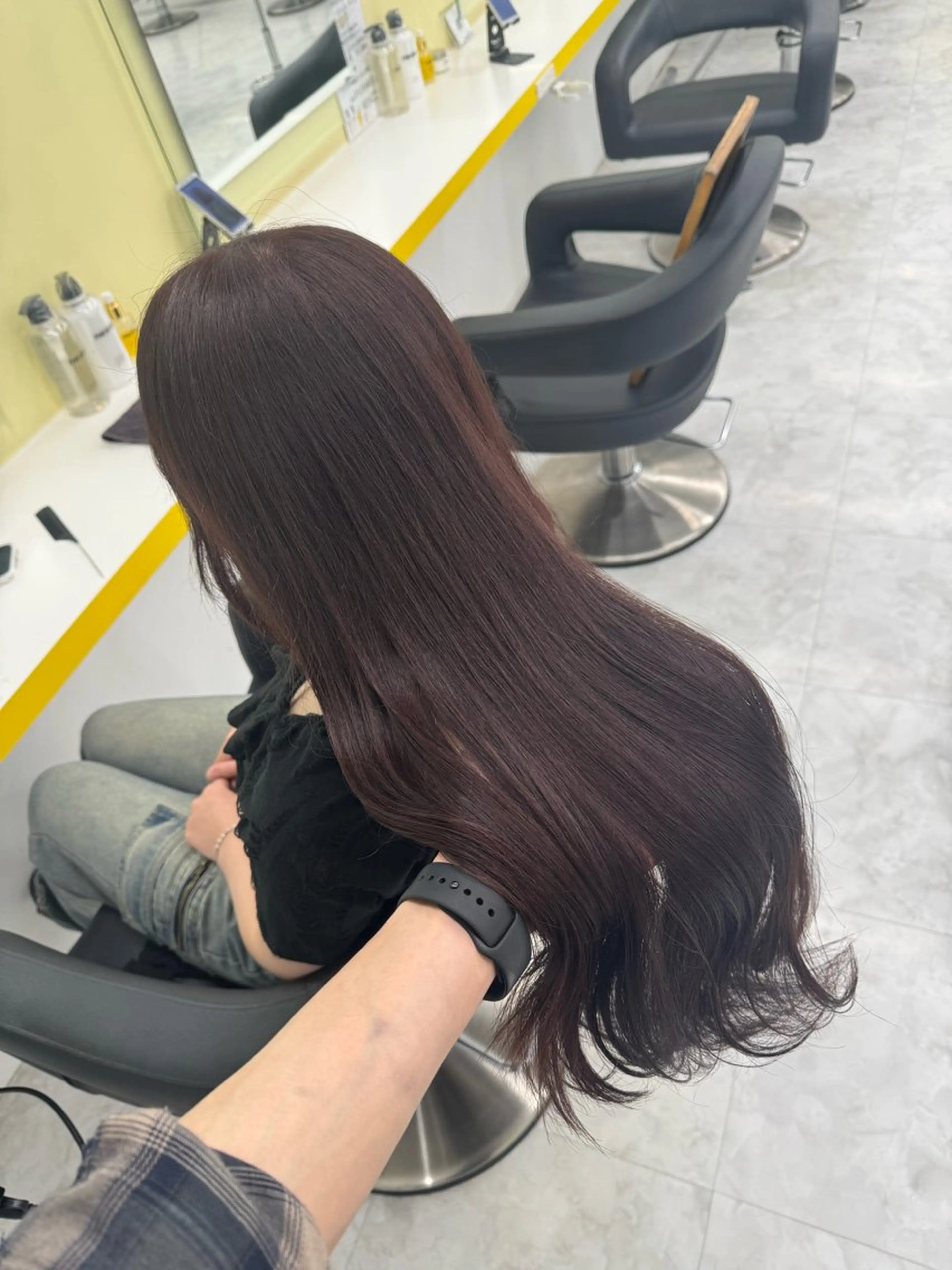 カラー カット ヘアカラー 縮毛矯正 トリートメント ☁️縮毛矯正✖️ 赤み消し☁️りくのヘアスタイル