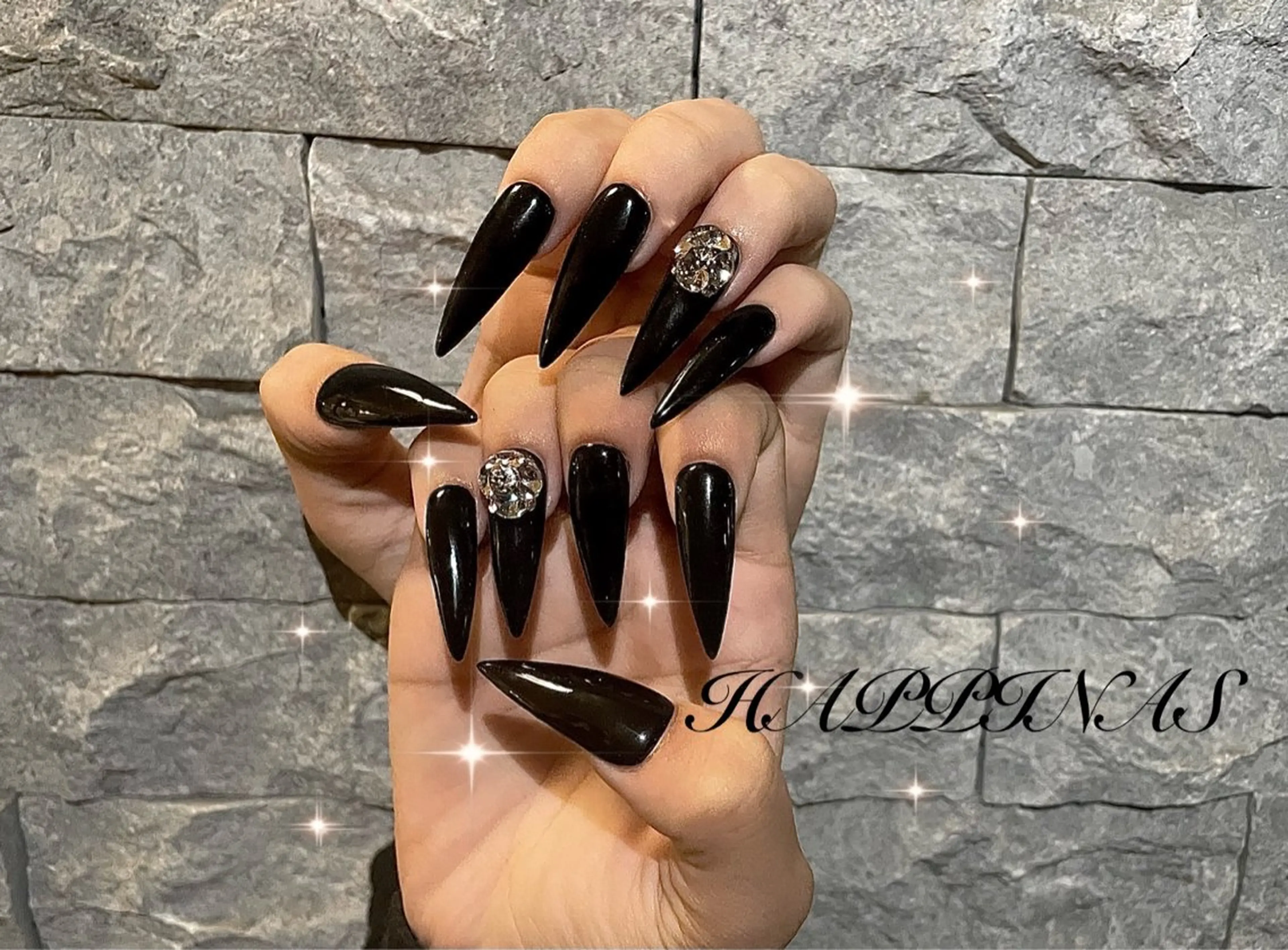 ネイル ロングネイル ワンカラーネイル スカルプネイル シンプルネイル ハンドネイル HAPPINAS Jrネイリスト💅のネイルデザイン