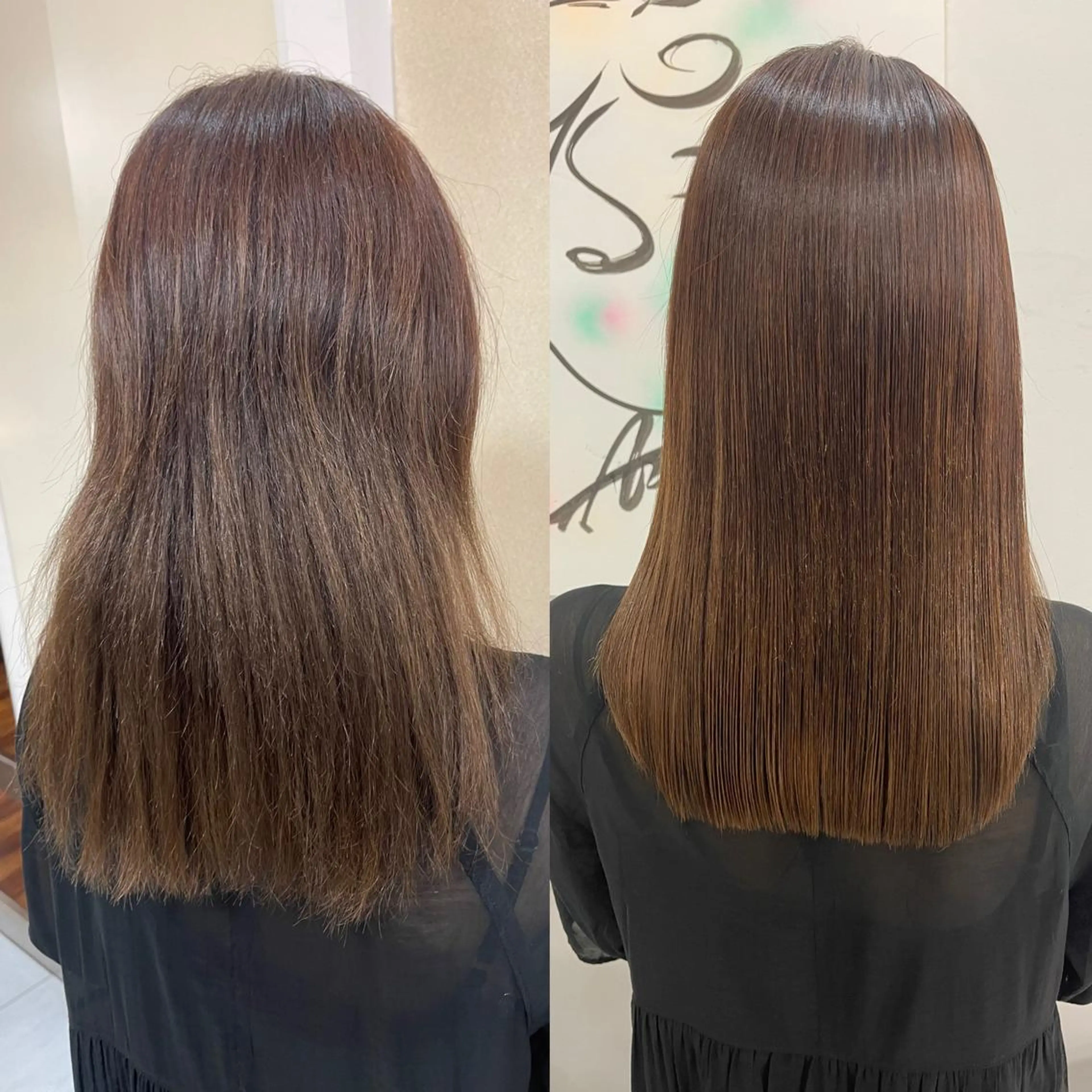 ロング パーマ カット 縮毛矯正 トリートメント 髪質改善/縮毛矯正 /ブリーチ矯正/岡部のヘアスタイル