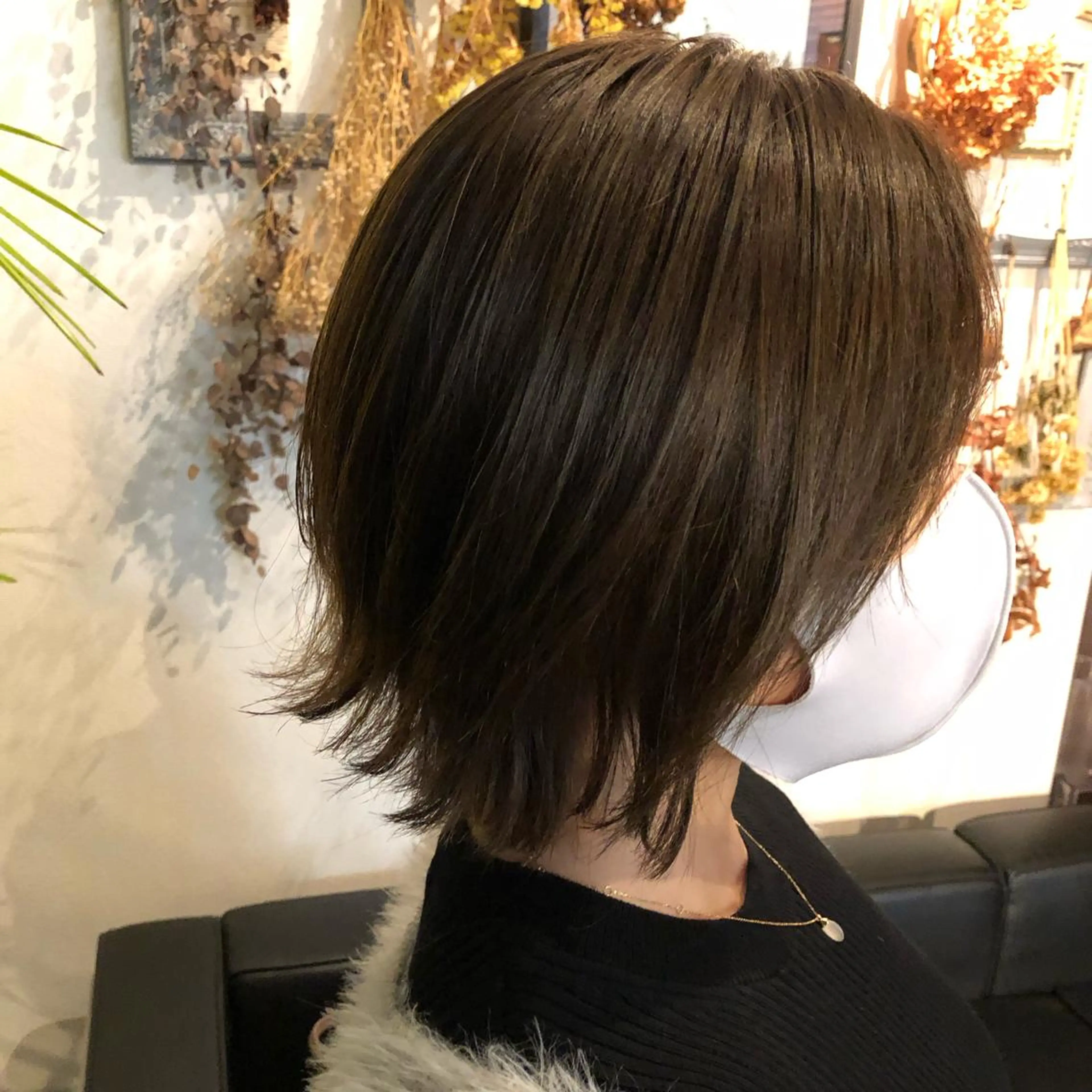 ショート 外ハネヘア カット パーマ トリートメント Log(ログ)所属・Log 坂牛匠のヘアスタイル