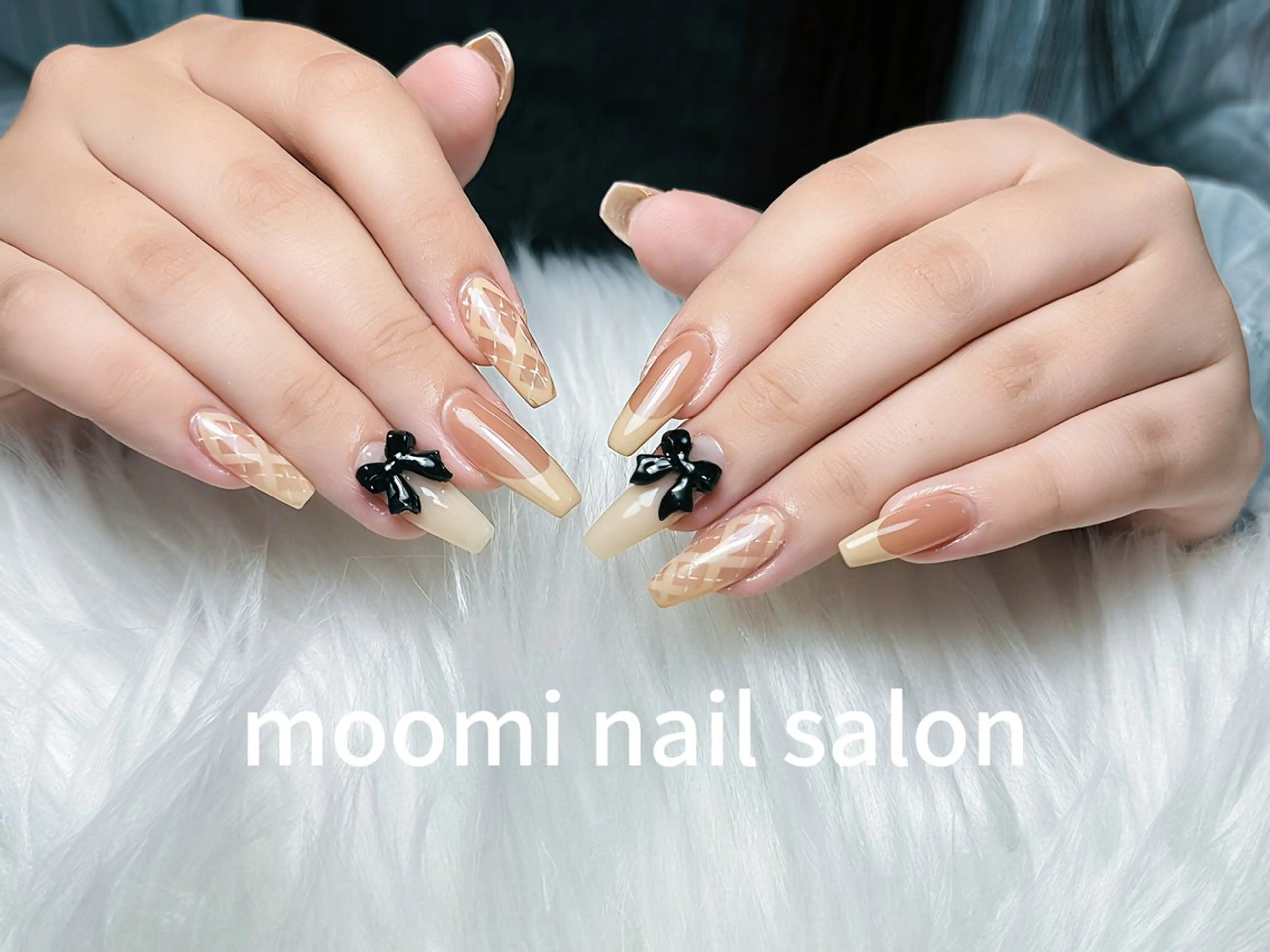 ロング ハンドネイル Moomi あずりのネイルデザイン