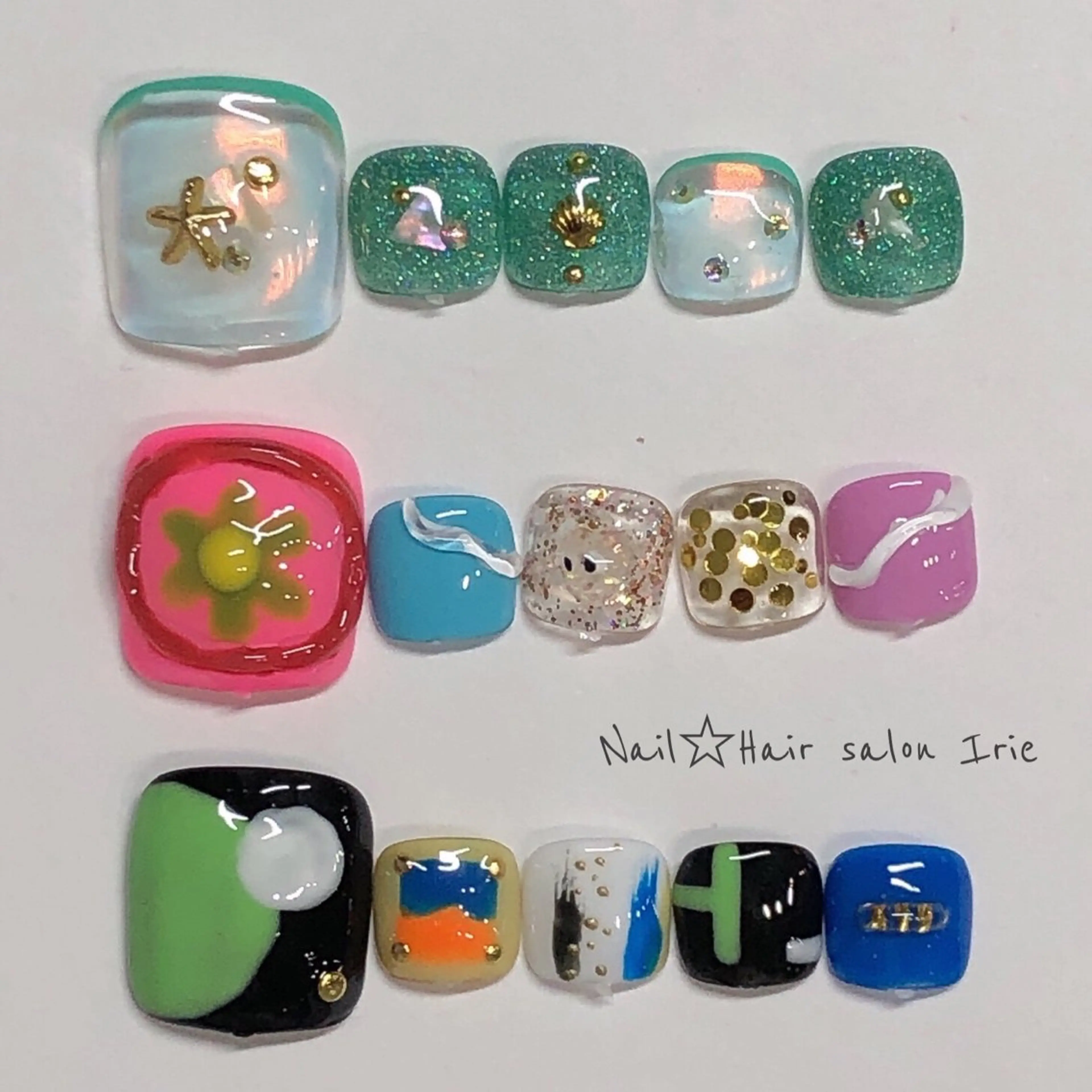 ネイル フットネイル Hair salon Irie所属・與儀 知佳のネイルデザイン