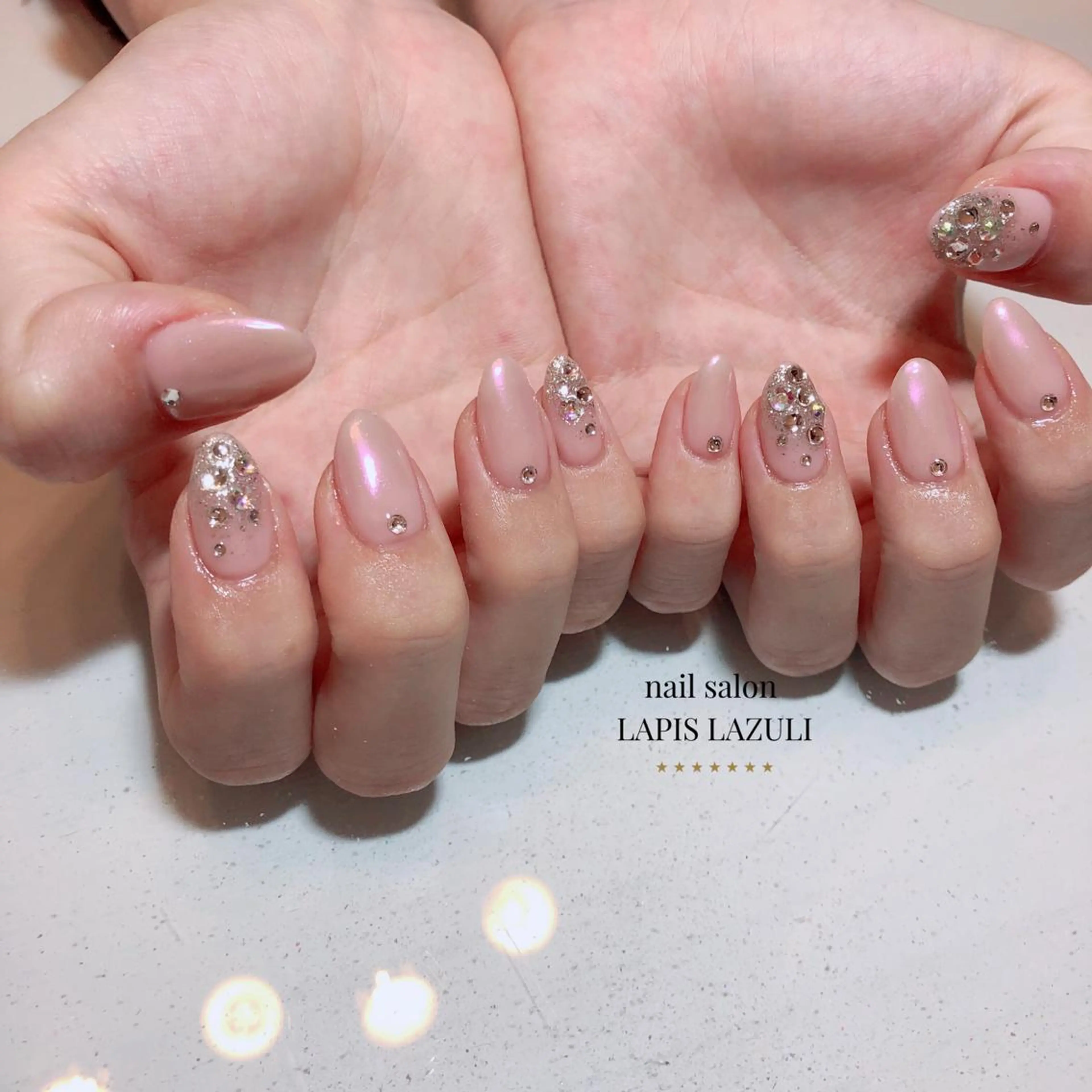 ネイル ジェルネイル マットネイル ミラーネイル ニュアンスネイル オフィスネイル ハンドネイル nail salon ラピスラズリのネイルデザイン