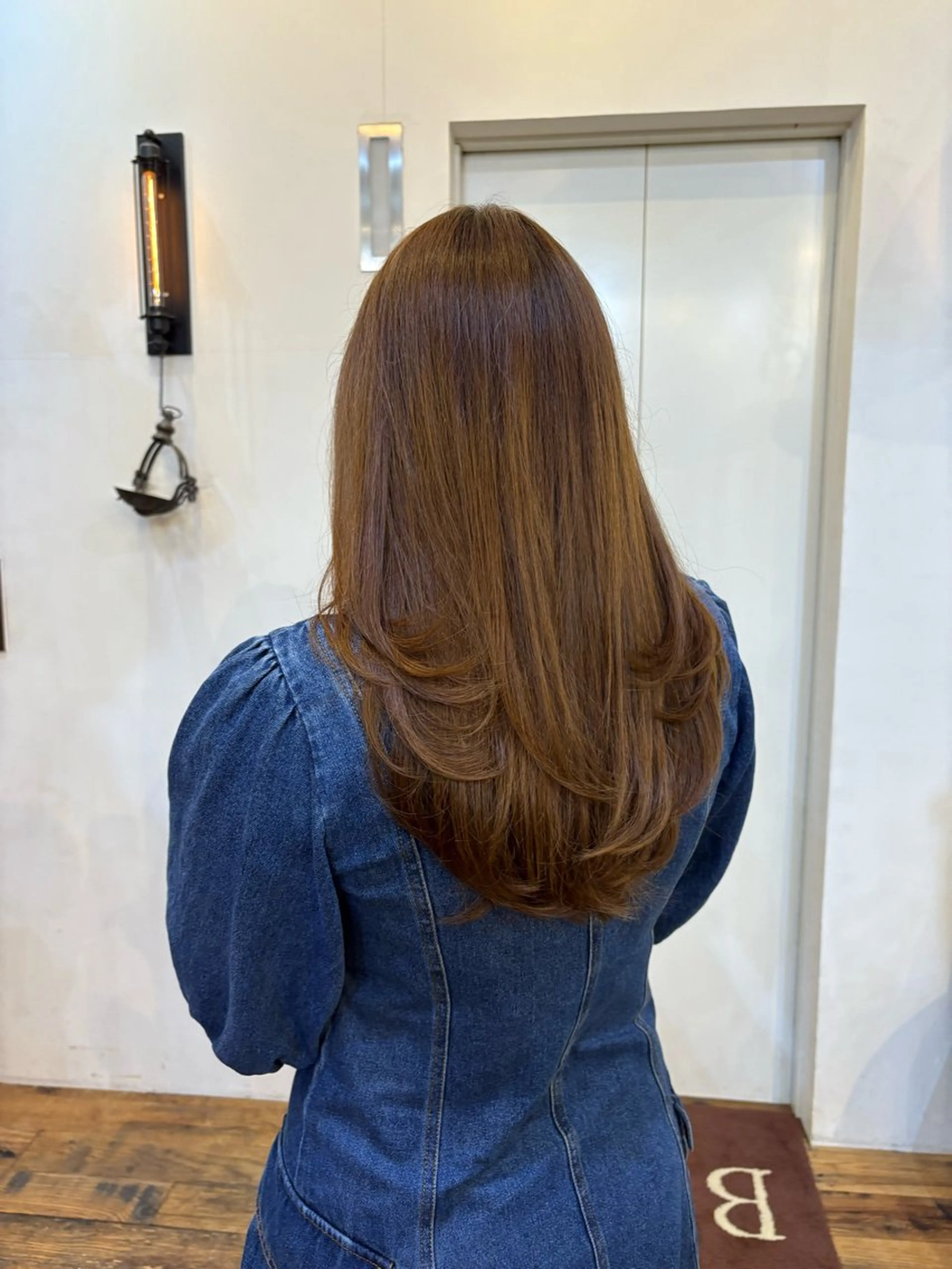 ロング レイヤーカット 似合わせカット‪// 鶴我万唯華のヘアスタイル