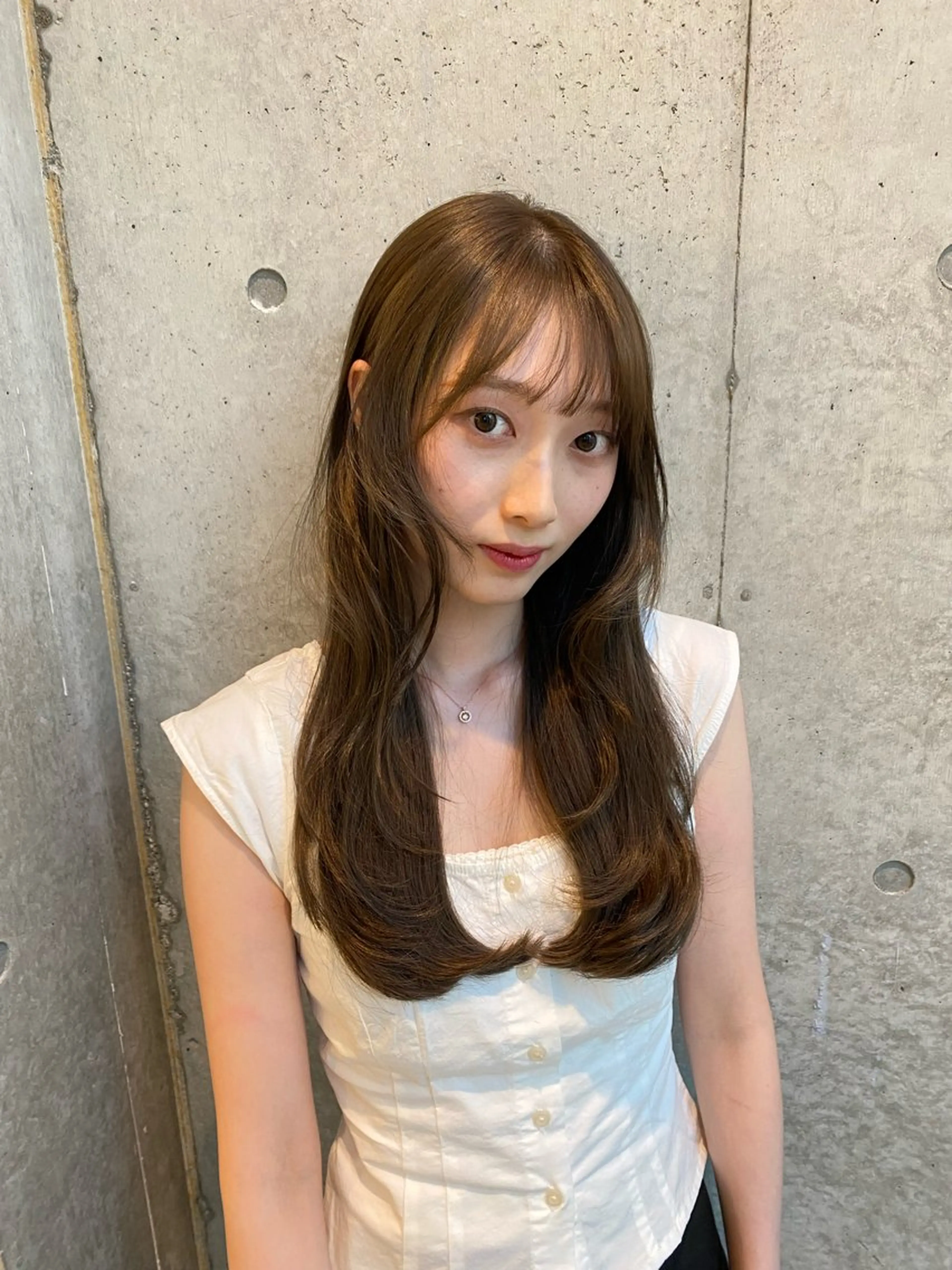 ロング カラー カット ヘアカラー トリートメント レイヤー/柔色 カラー/SAkiのヘアスタイル