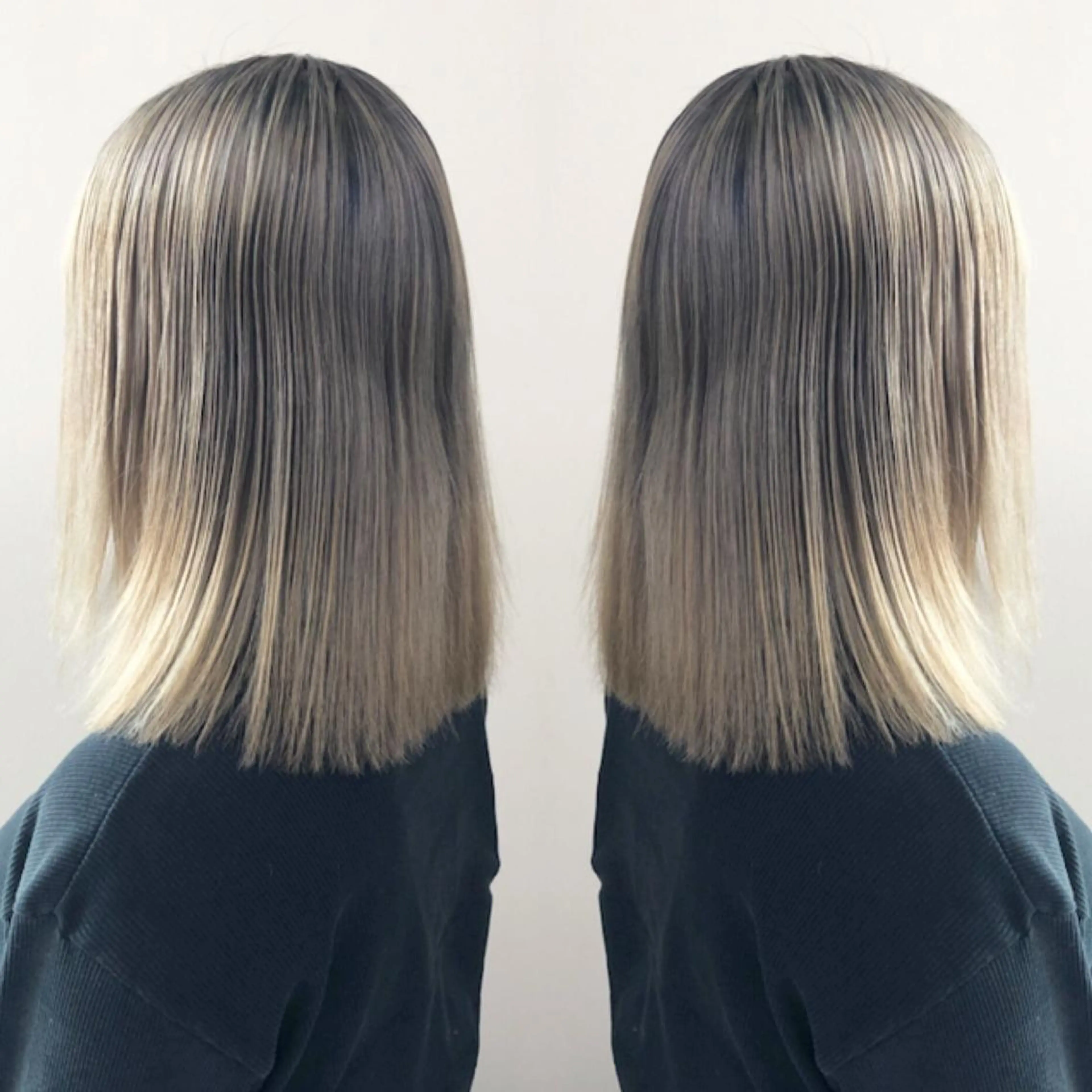 セミロング カラー ブリーチ ブロンド ハイトーンカラー ヘアカラー 2nd所属・🤍2nd🤍田所 美希のヘアスタイル