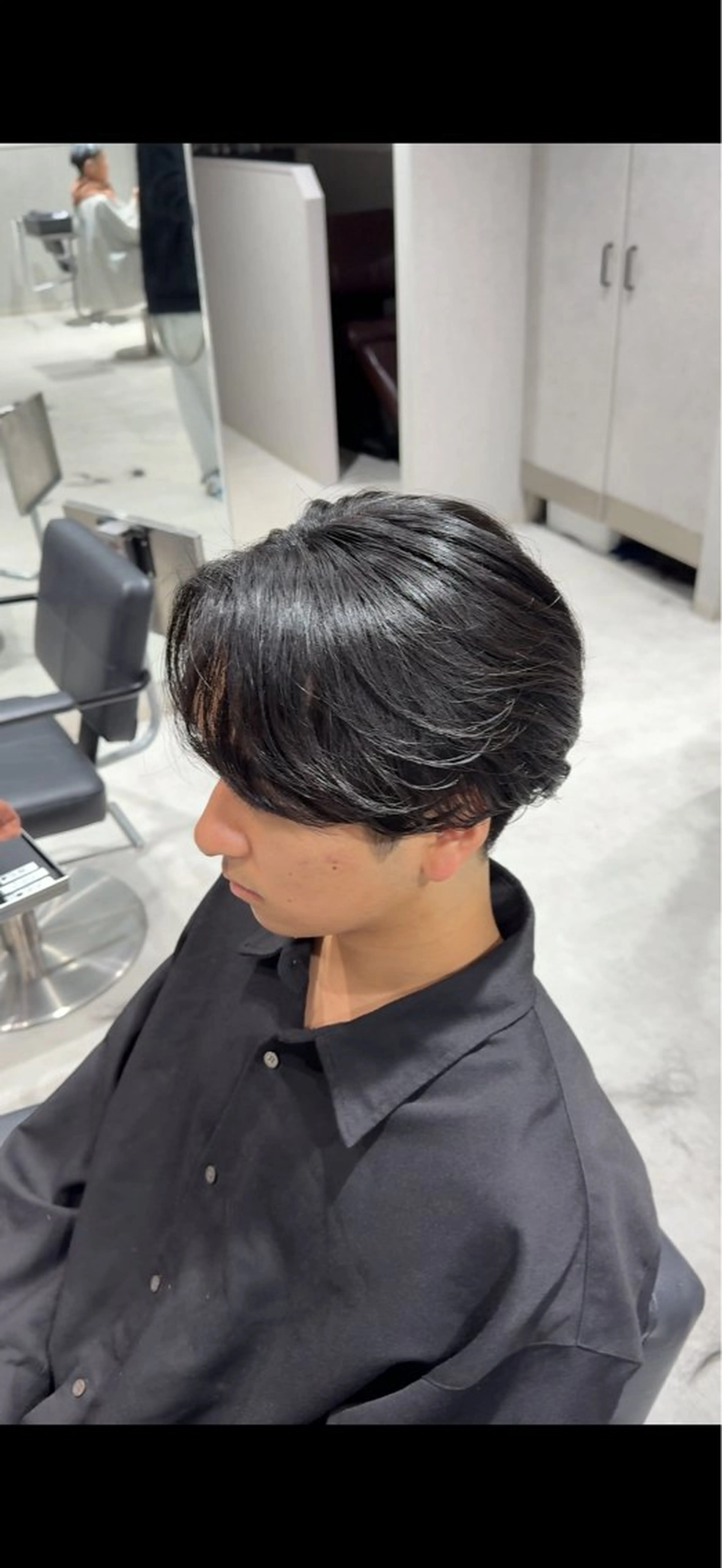 【 #曲がる縮毛矯正 】メンズカット+曲がる縮毛矯正(土日祝¥+1000)の写真