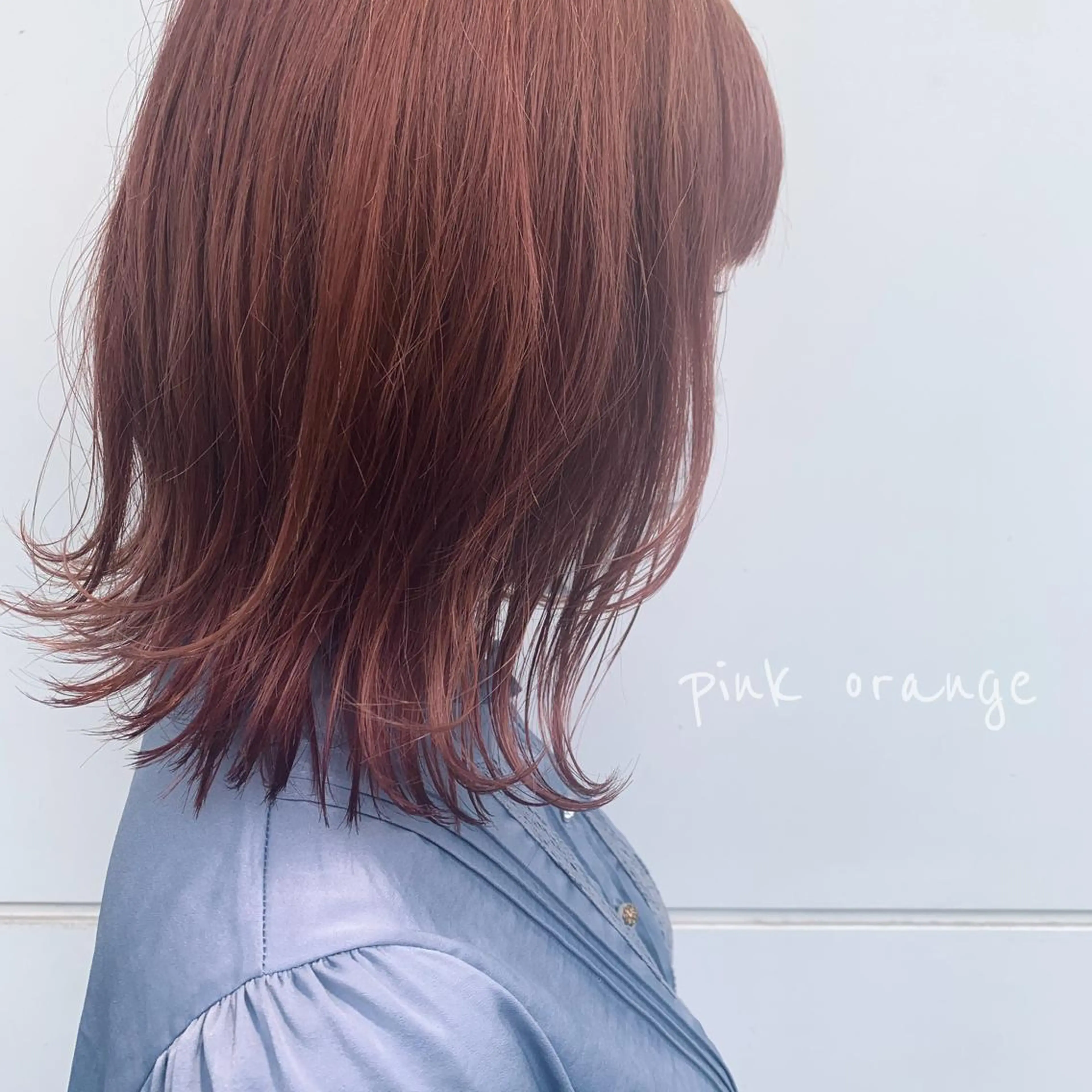 ミディアム カラー カット ヘアカラー トリートメント RINA🧤 デザインとボブのヘアスタイル