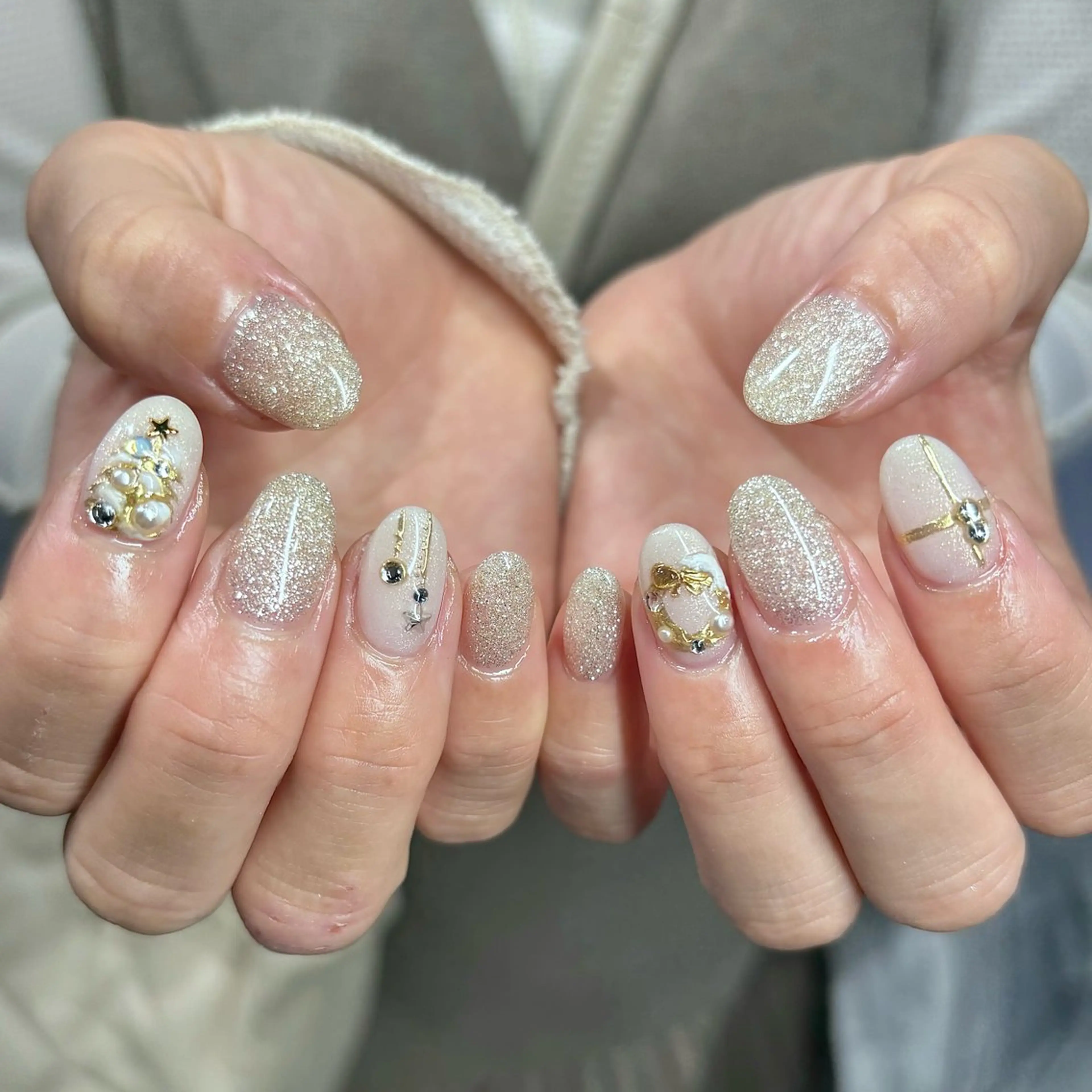 ネイル 冬ネイル クリスマス ハンドネイル CLALA Makoのネイルデザイン