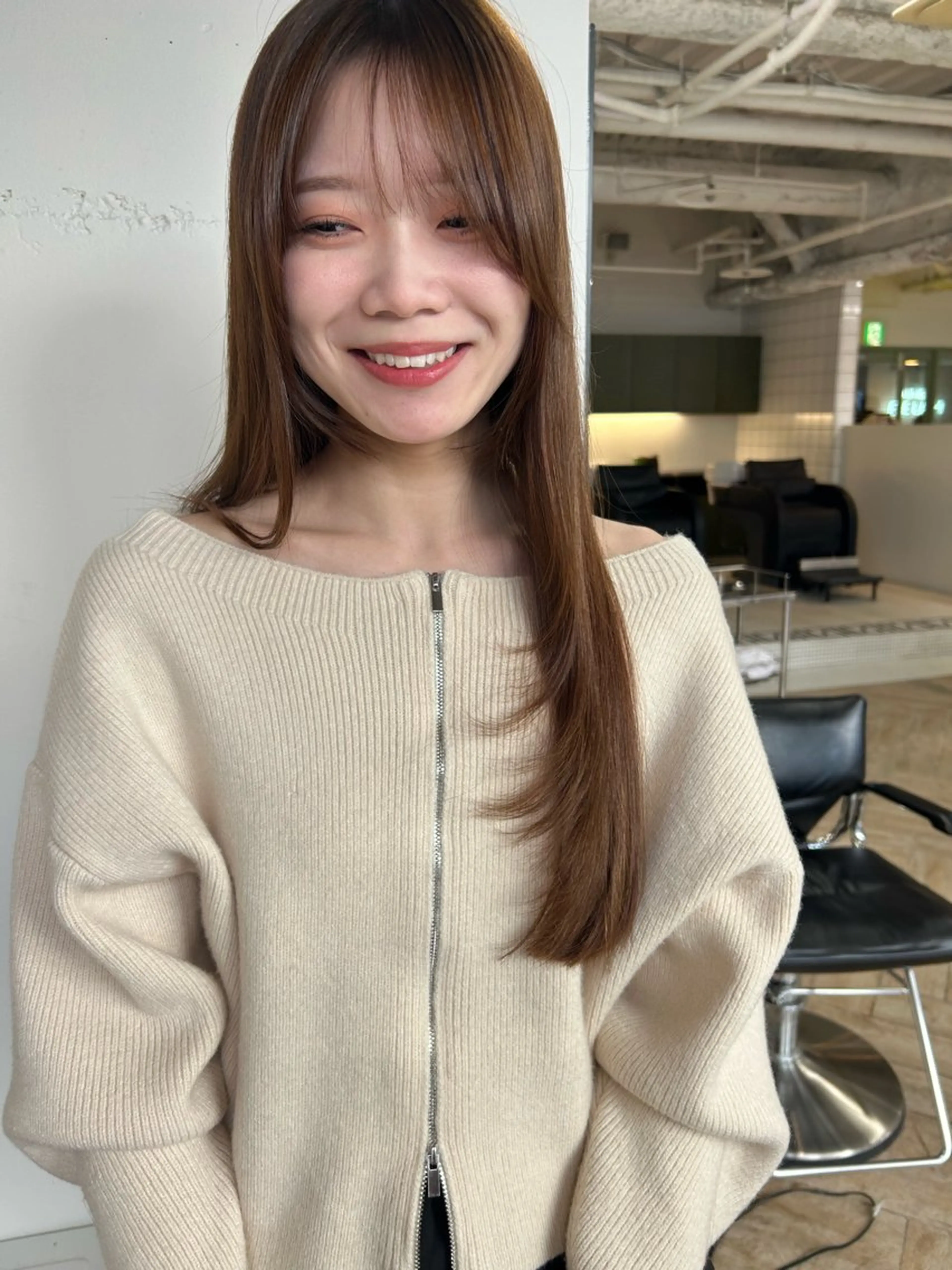 ロング カットモデル募集/ 万代/関谷　朋実のヘアスタイル