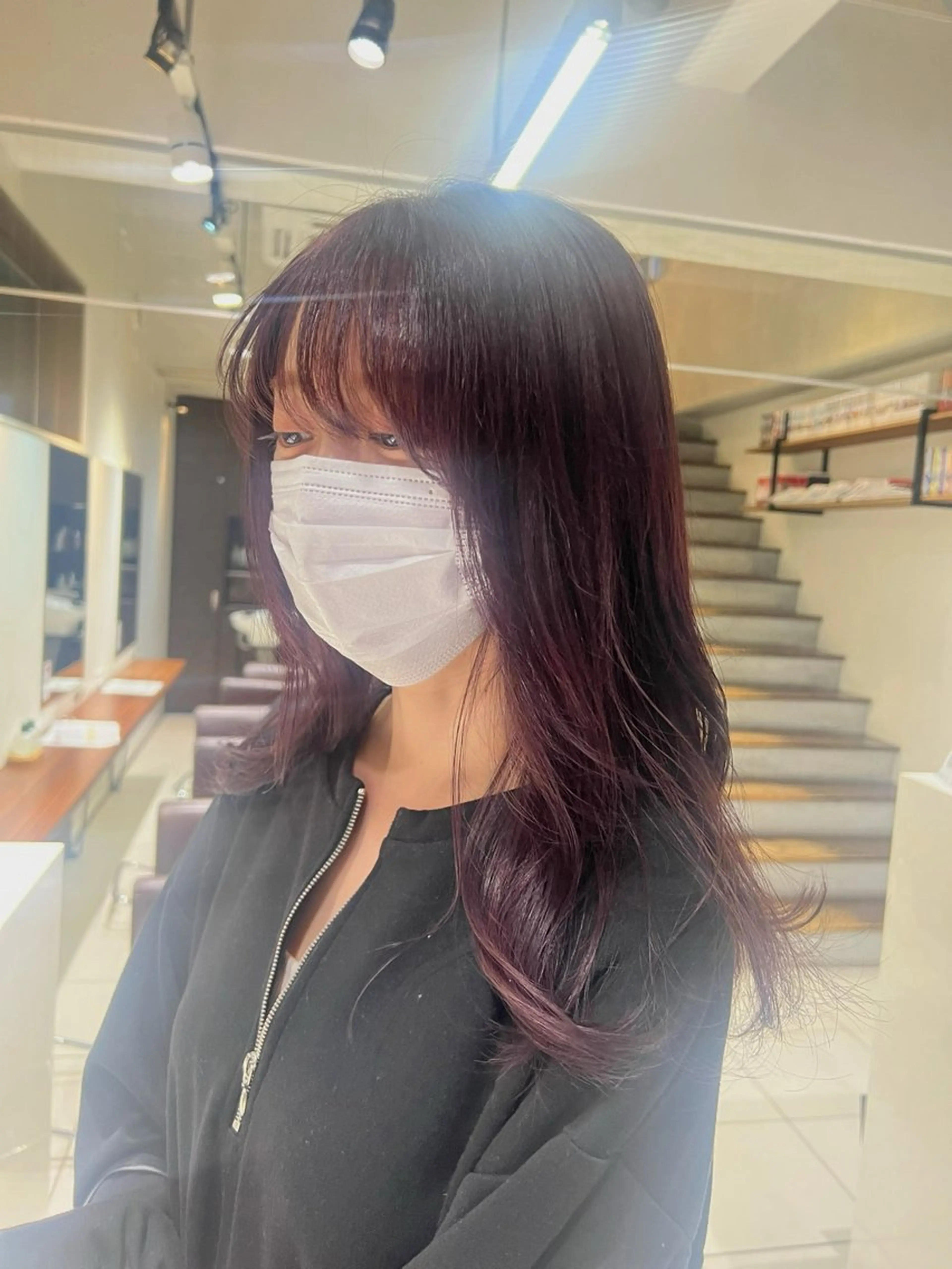 ロング カラー ブリーチ ダブルカラー ラベンダーカラー ブリーチなしカラー ピンクカラー incanto by hands所属・鹿児島美容室 NATSUKIのヘアスタイル