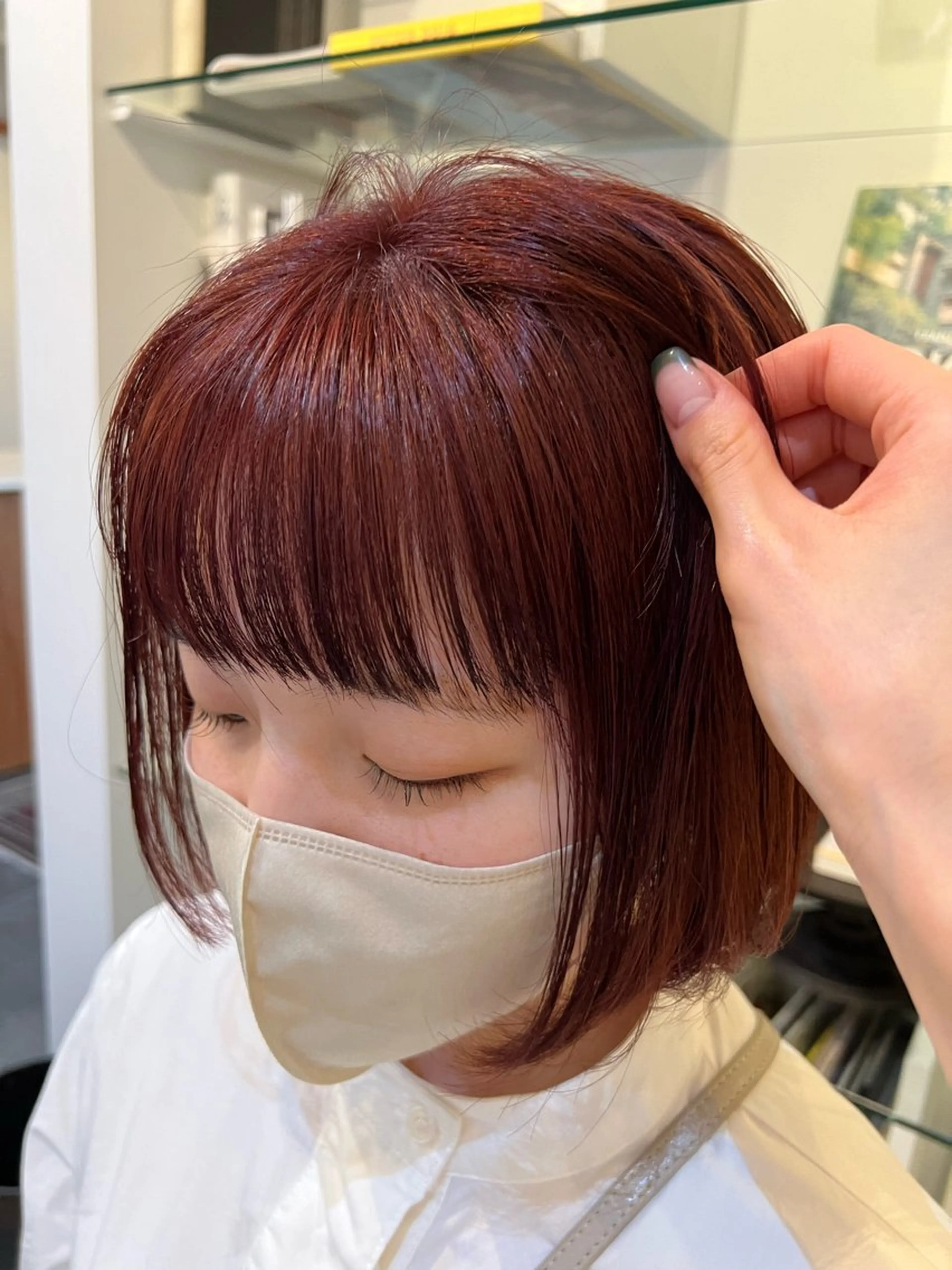 ミディアム カラー ヘアカラー 三谷 はるなのヘアスタイル