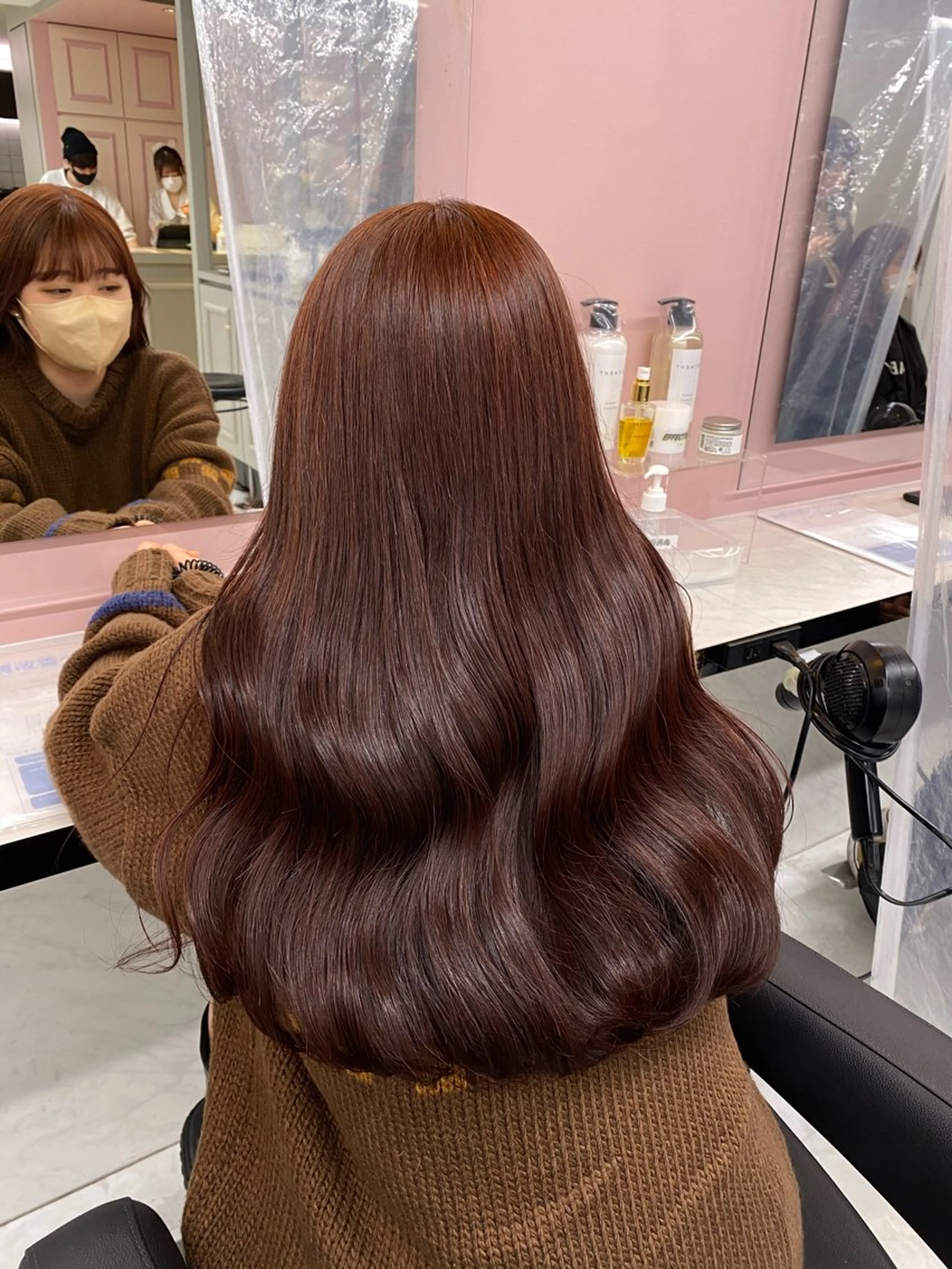ロング カラー ダブルカラー 韓国ヘアKYONのヘアスタイル